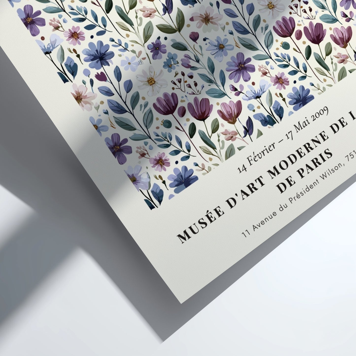 Henri Matisse poster featuring wildflowers in violet and mauve, perfect for floral wall decor.