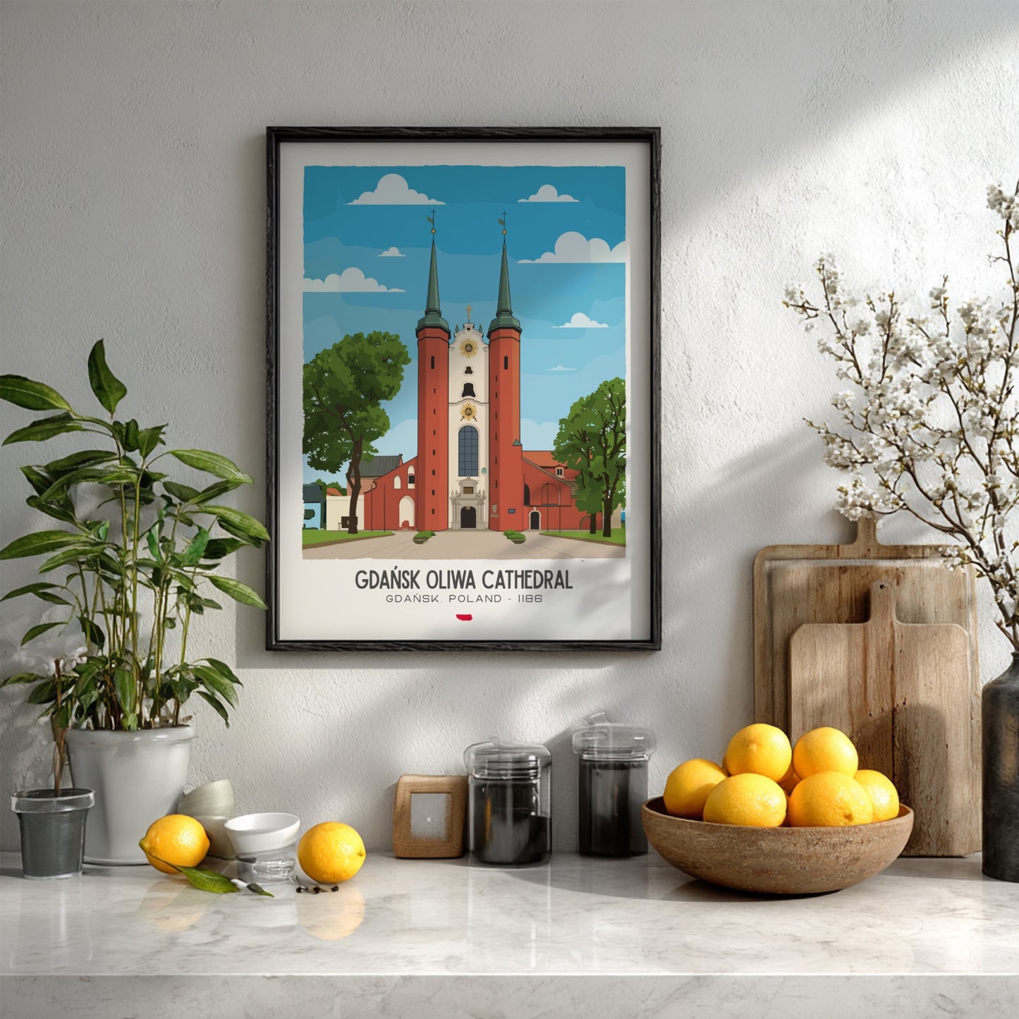 Gdansk Oliwa Cathedral Art - The Triple Nave Masterpiece Wall Print