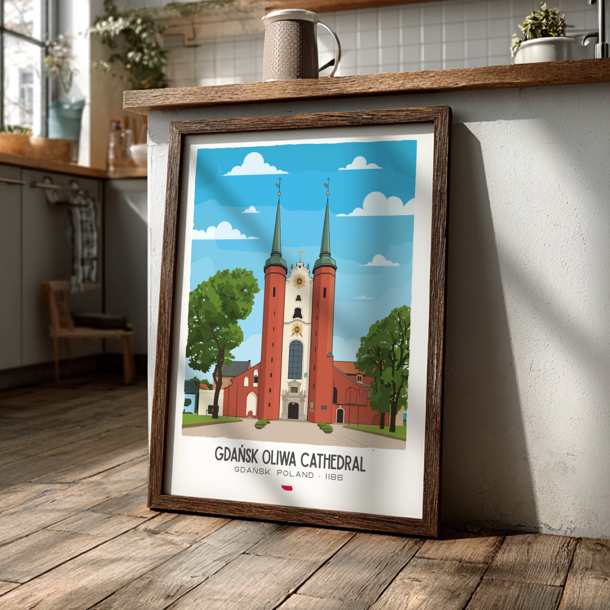 Gdansk Oliwa Cathedral Art - The Triple Nave Masterpiece Wall Print