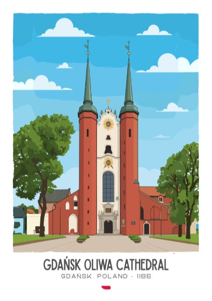 Gdansk Oliwa Cathedral Art - The Triple Nave Masterpiece Wall Print