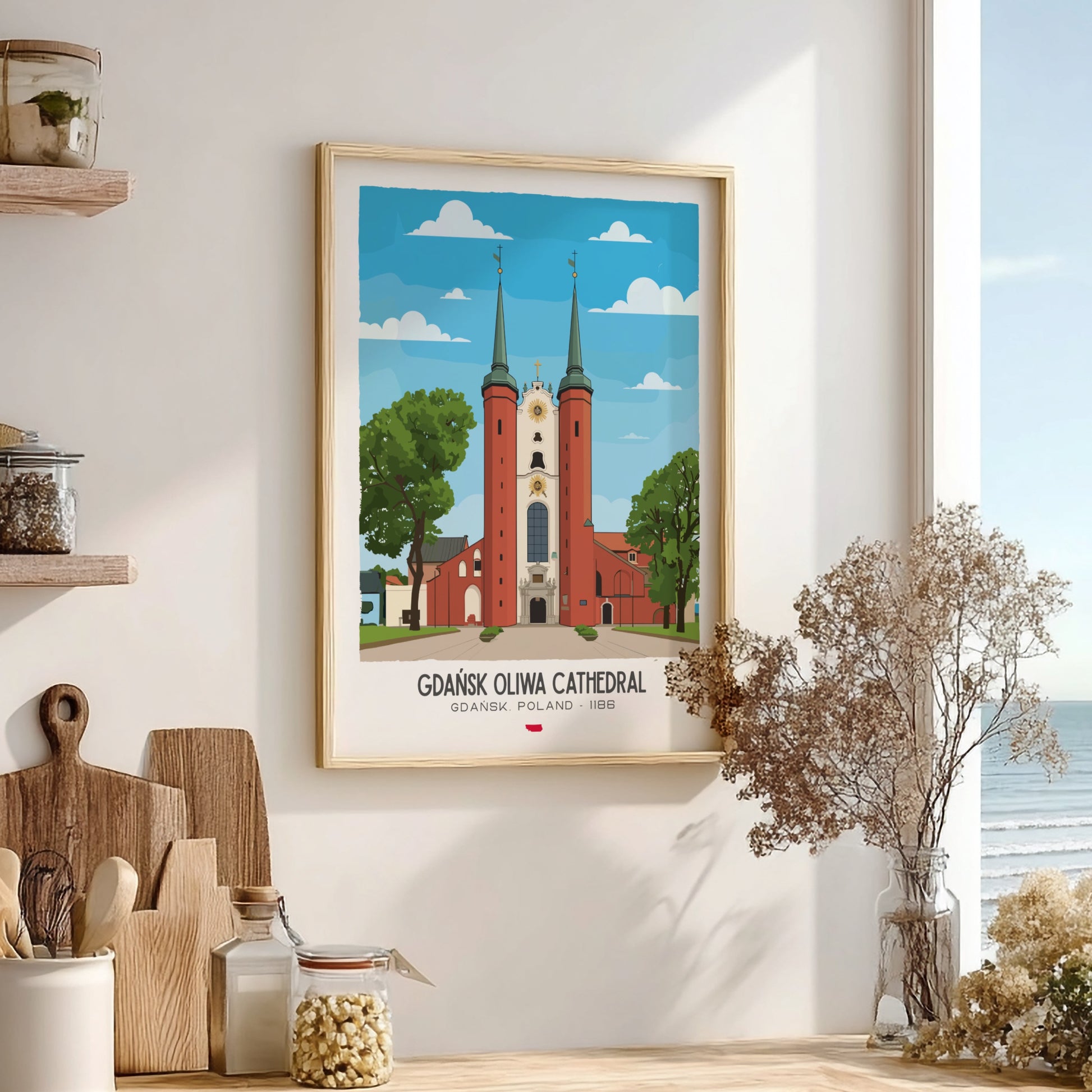 Gdansk Oliwa Cathedral Art - The Triple Nave Masterpiece Wall Print
