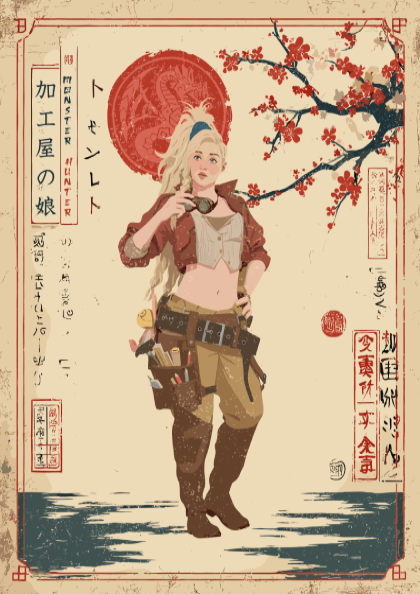 Gemma Poster - Monster Hunter Wall Art Print