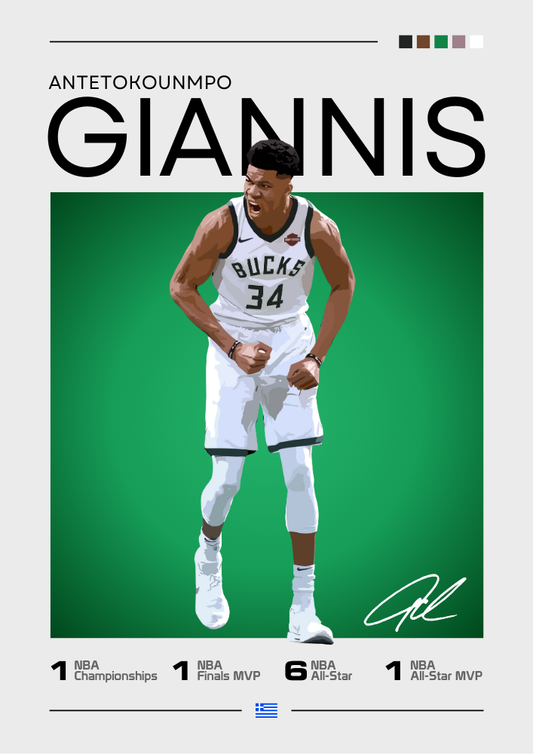 Giannis Antetokounmpo Poster