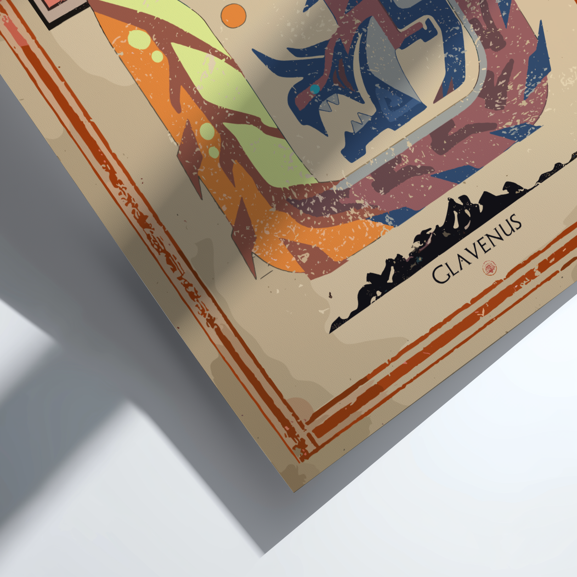 Glavenus Poster - Monster Hunter Wall Art Print