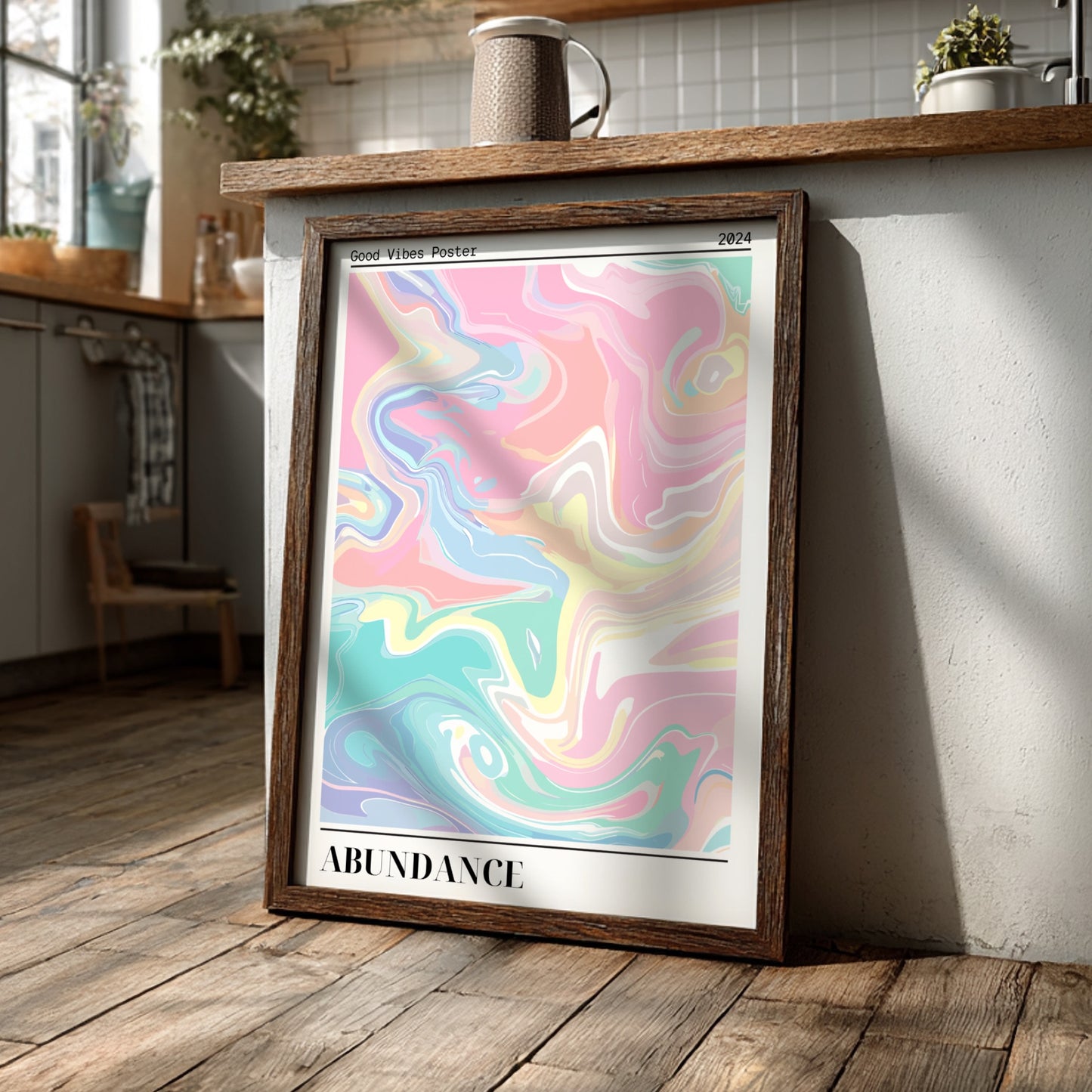 Good Vibes: Abundance - Modern Minimalist Abstract Art Print