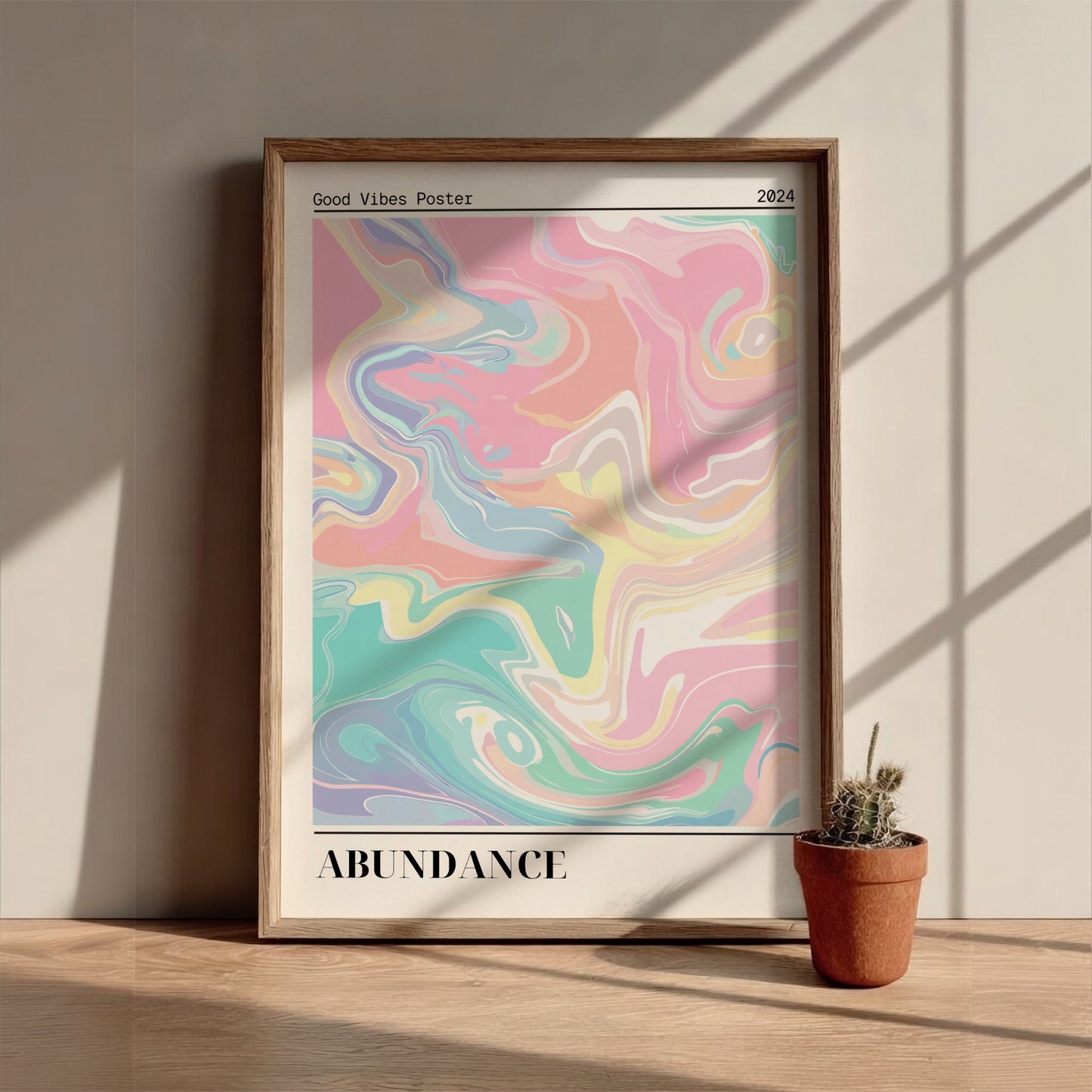 Good Vibes: Abundance - Modern Minimalist Abstract Art Print