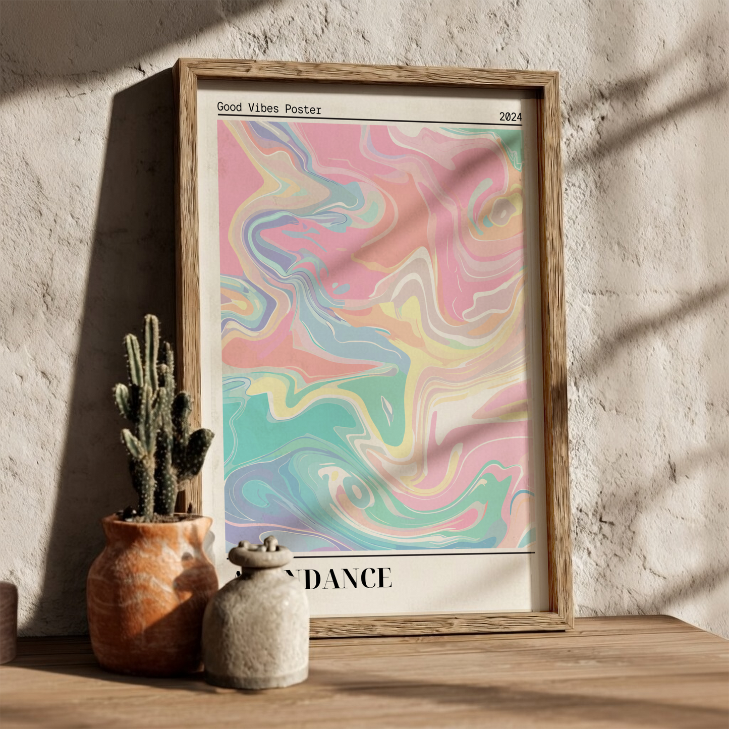 Good Vibes: Abundance - Modern Minimalist Abstract Art Print