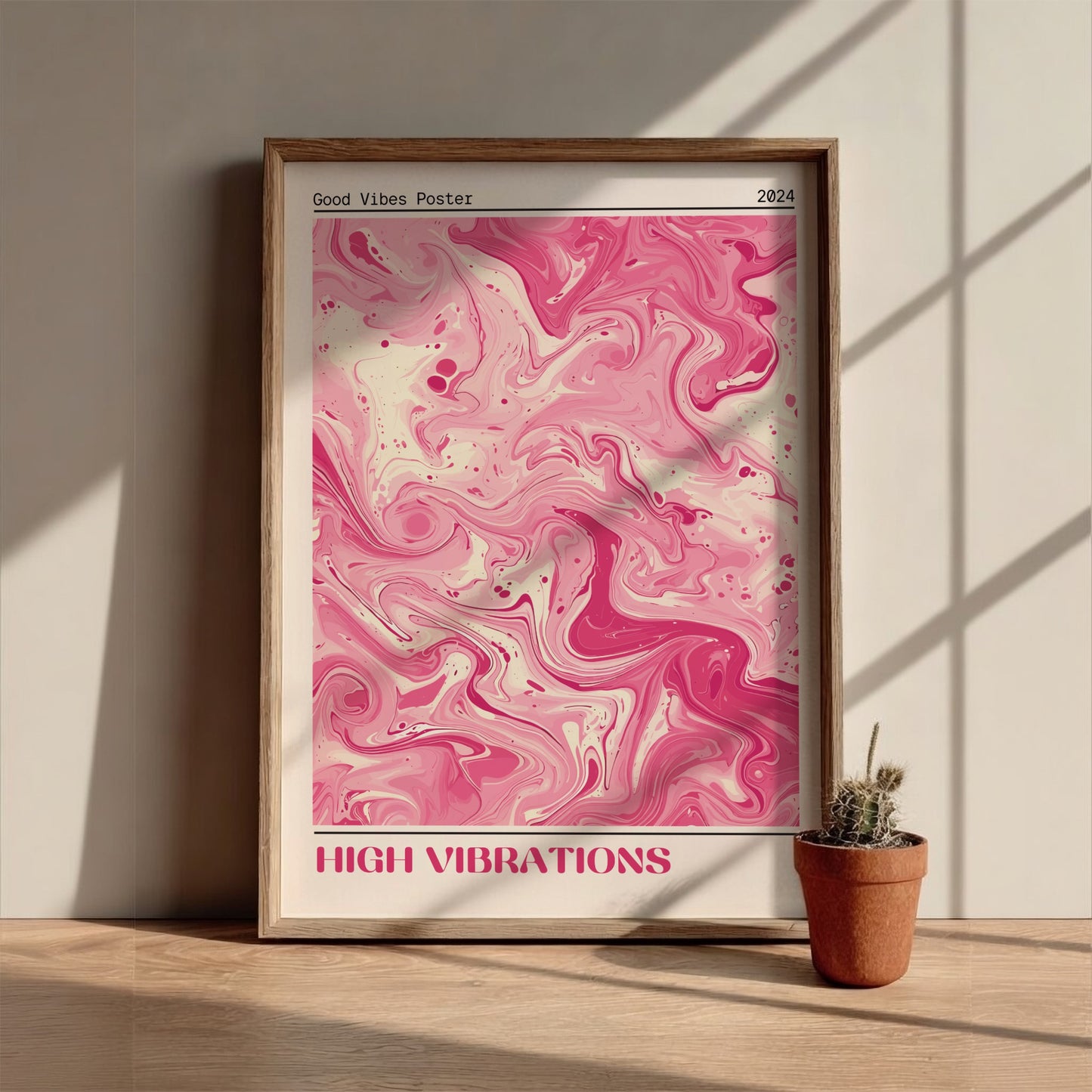 Good Vibes: High Vibrations - Modern Minimalist Abstract Art Print