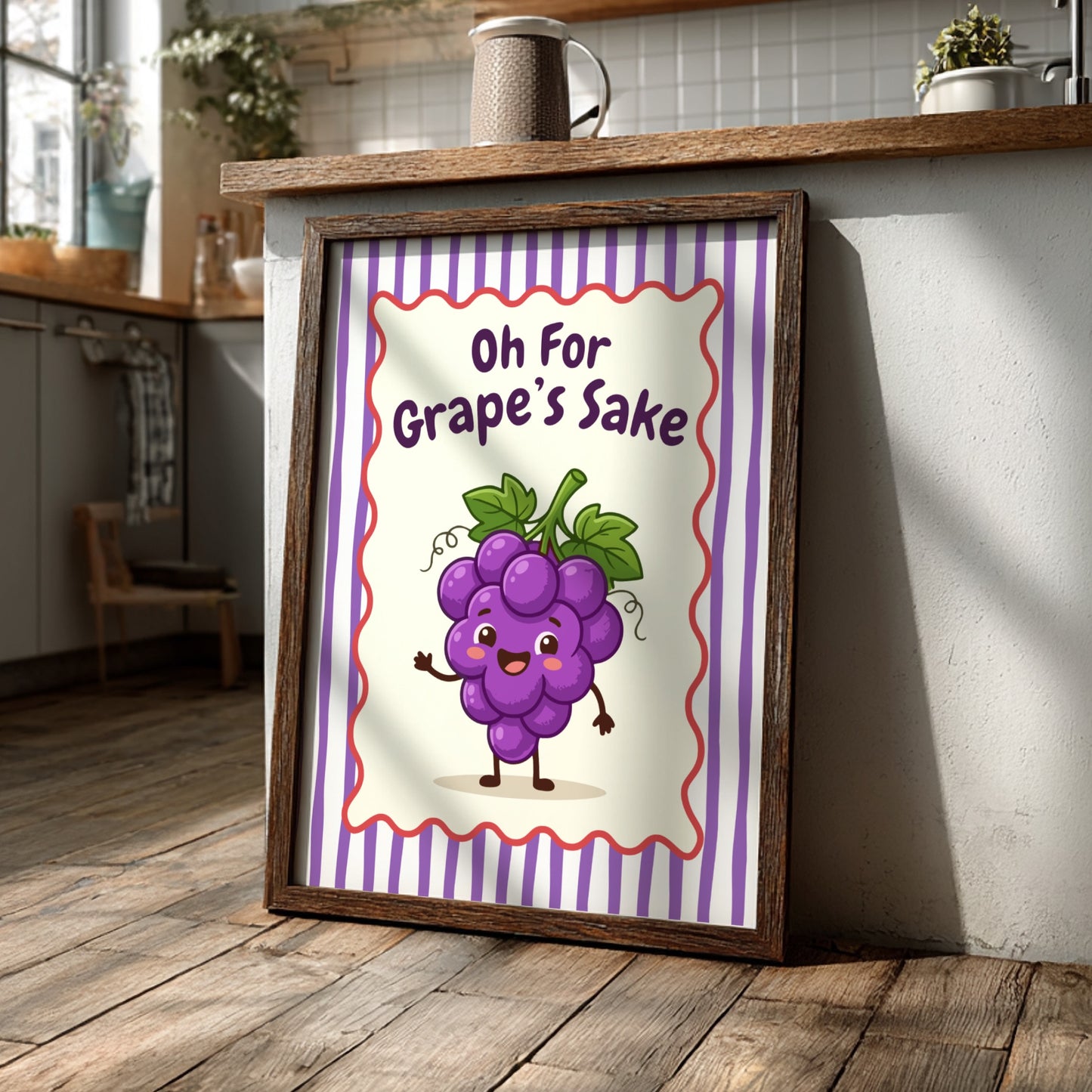 Grapes - Oh For Grape’s Sake - Kitchen Wall Art
