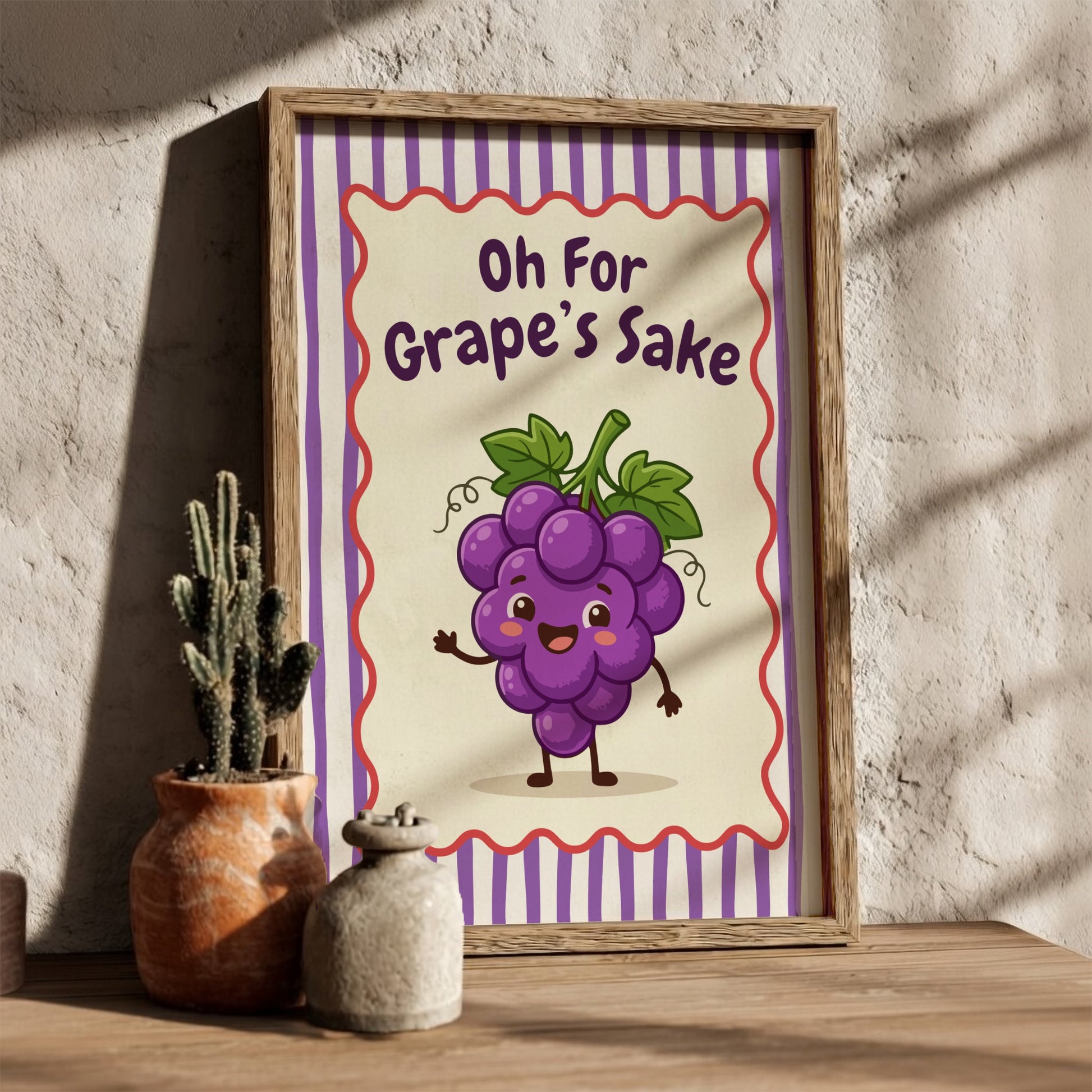 Grapes - Oh For Grape’s Sake - Kitchen Wall Art