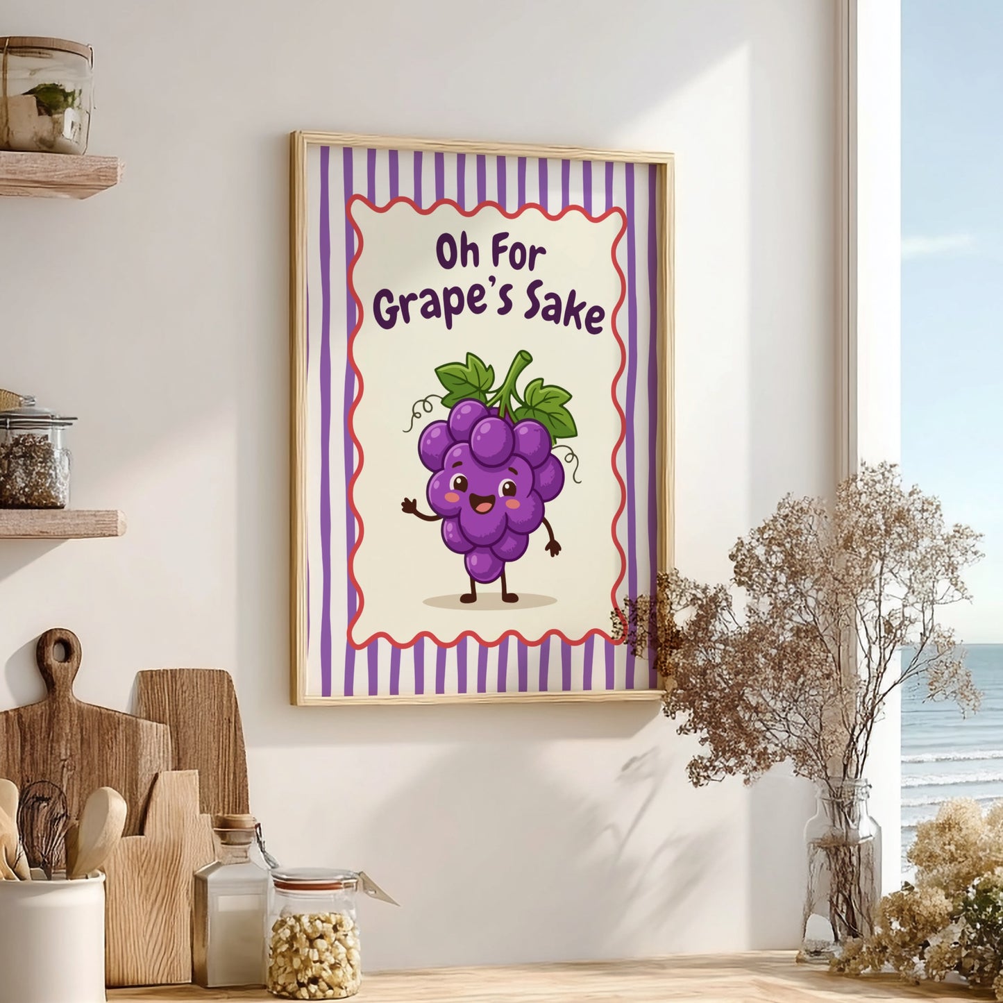 Grapes - Oh For Grape’s Sake - Kitchen Wall Art
