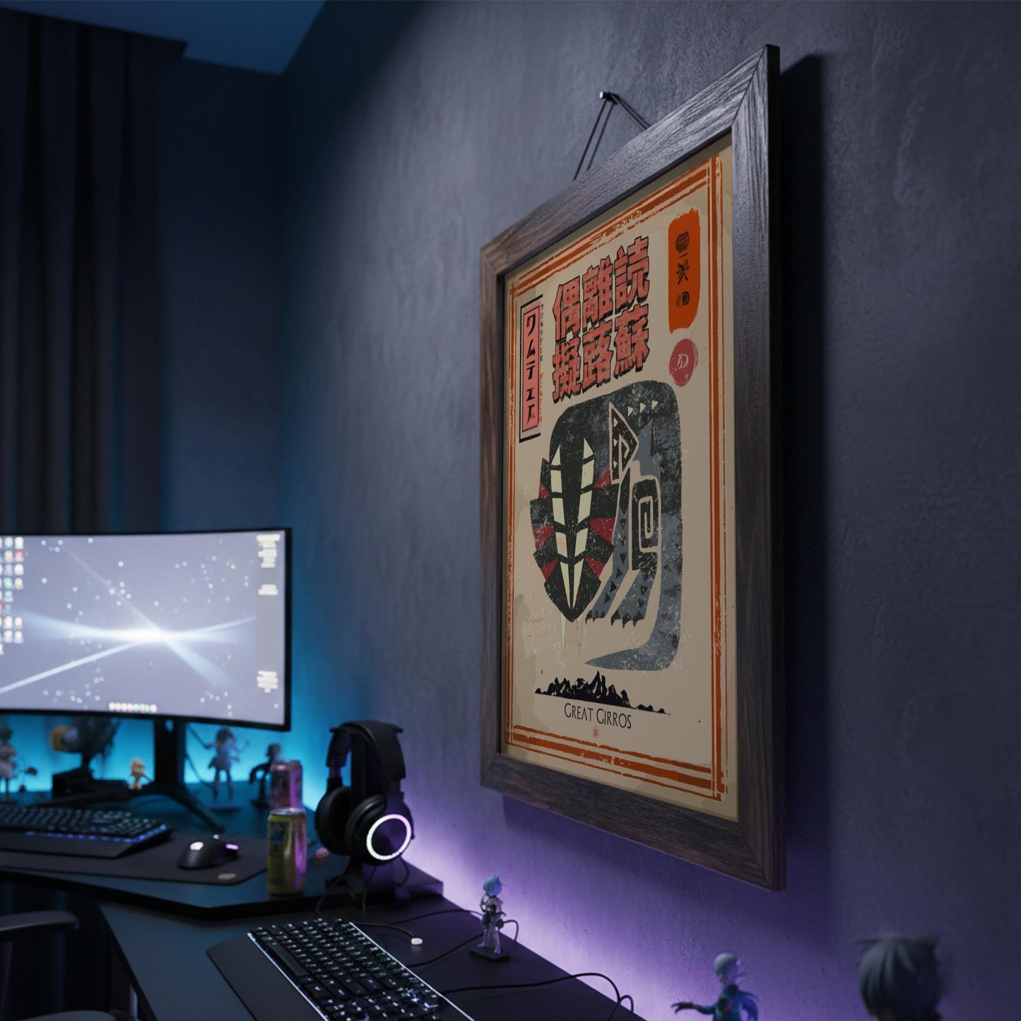 Great Girros Poster - Monster Hunter Wall Art Print