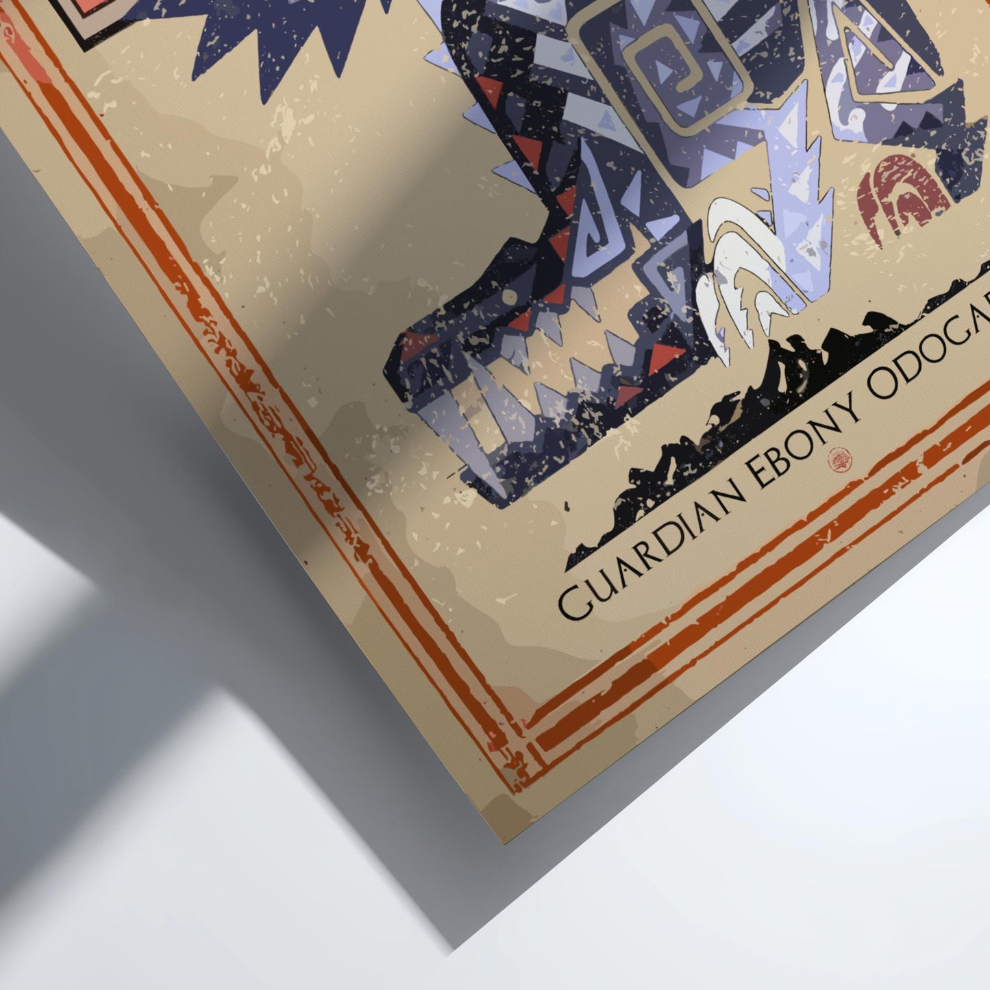 Ebony Odogaron Poster - Monster Hunter Wall Art Print