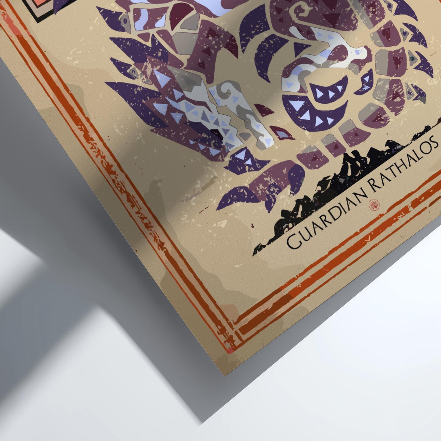 Guardian Rathalos Poster - Monster Hunter Wall Art Print