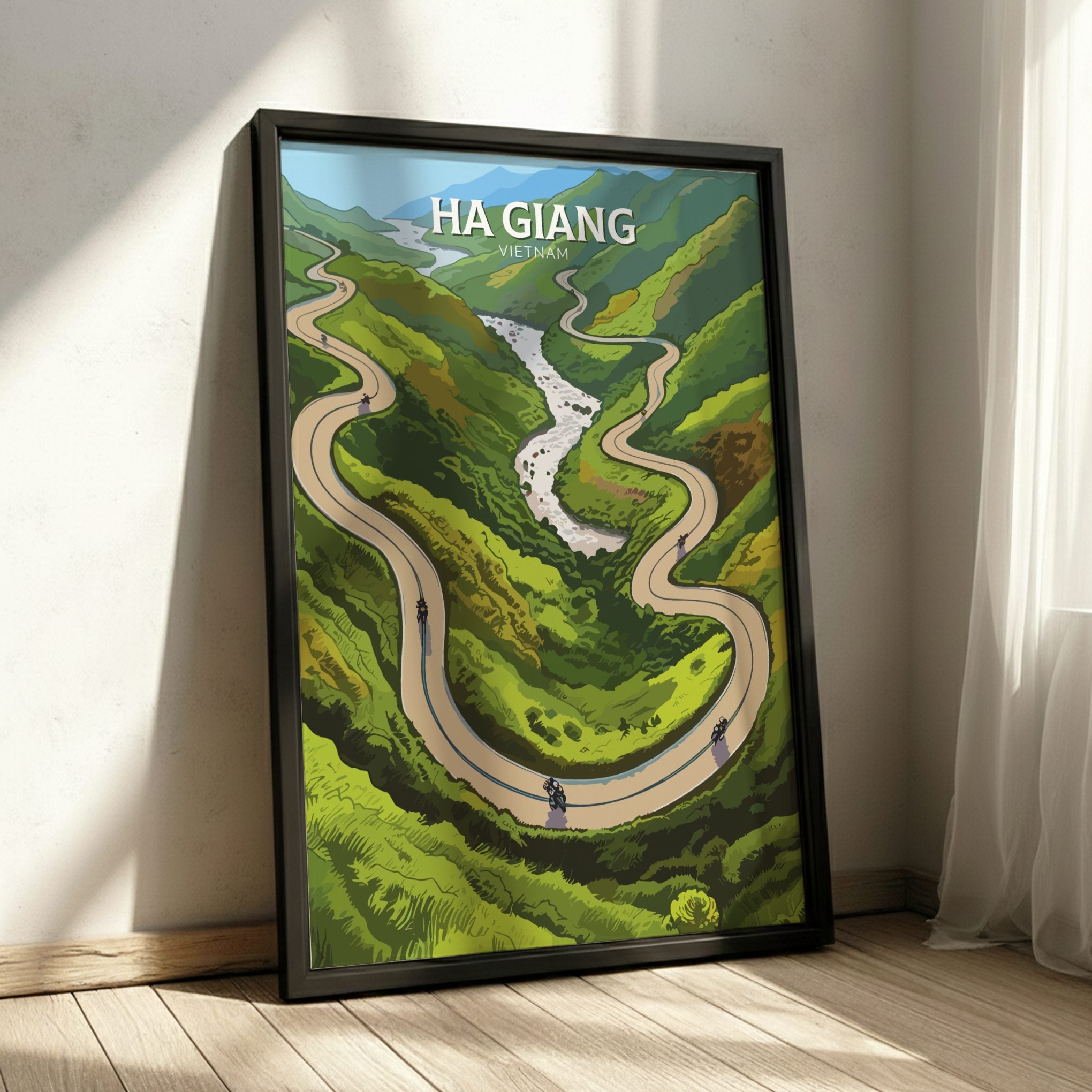 Asian HA GIANG PRINT - HA GIANG LOOP ARTWORK