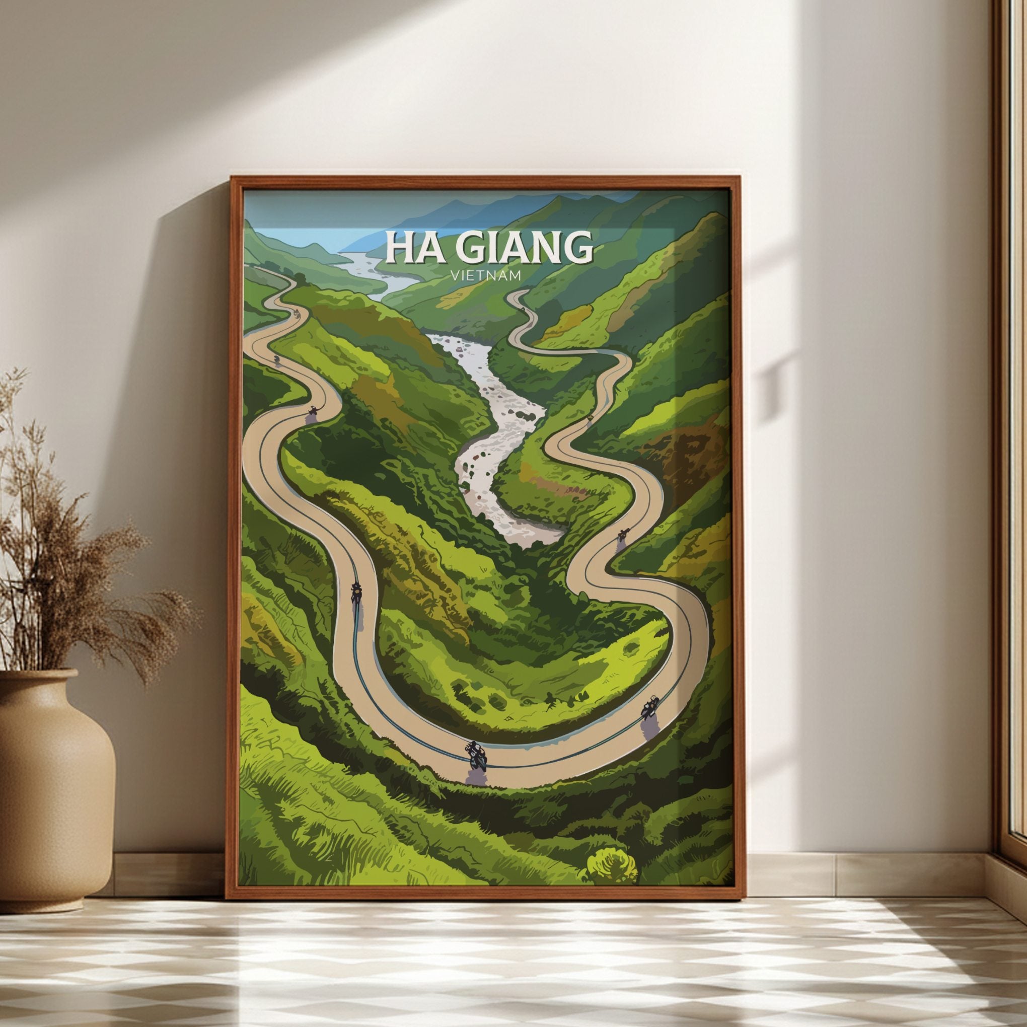 Asian HA GIANG PRINT - HA GIANG LOOP ARTWORK