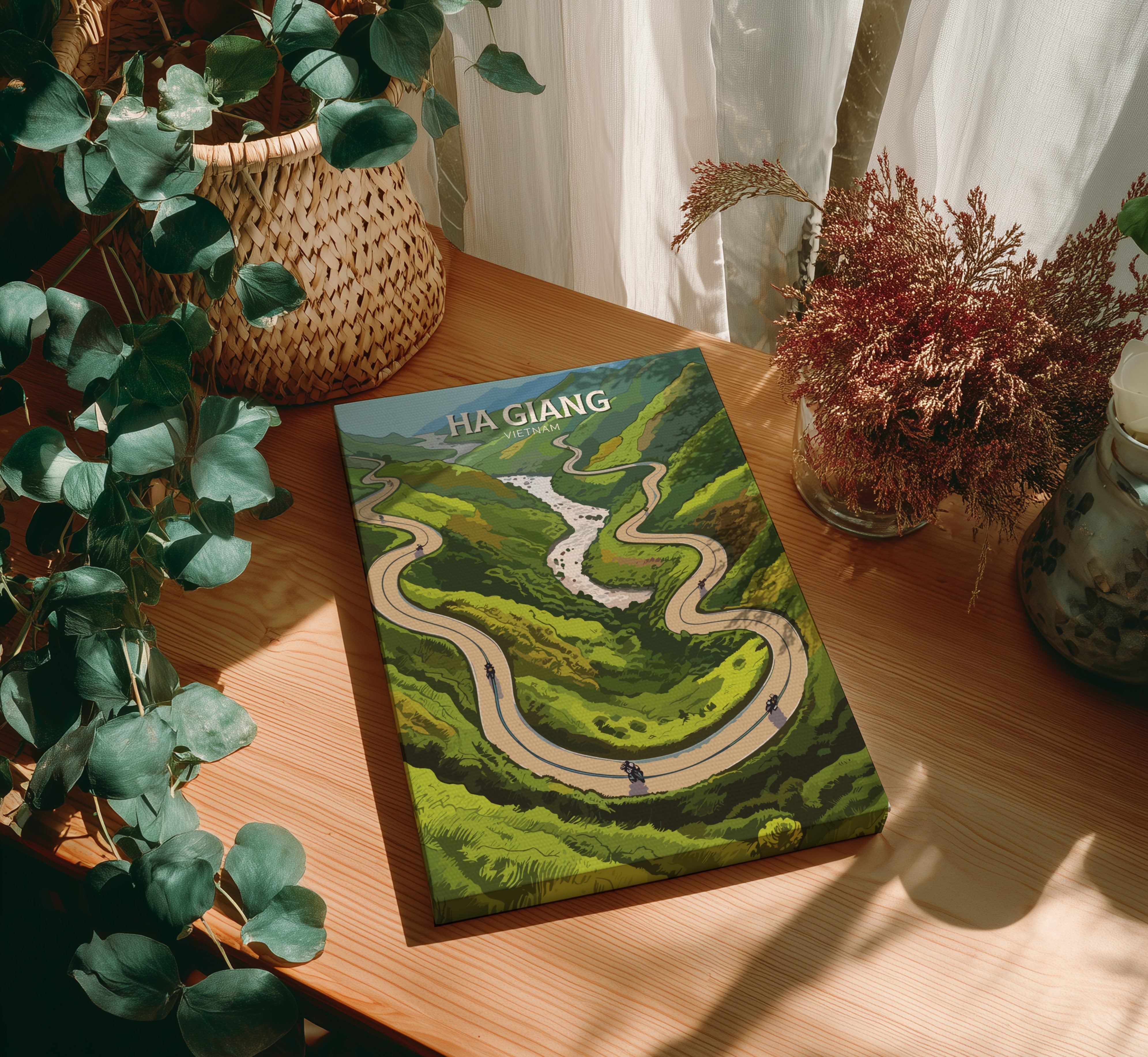 Asian HA GIANG PRINT - HA GIANG LOOP ARTWORK