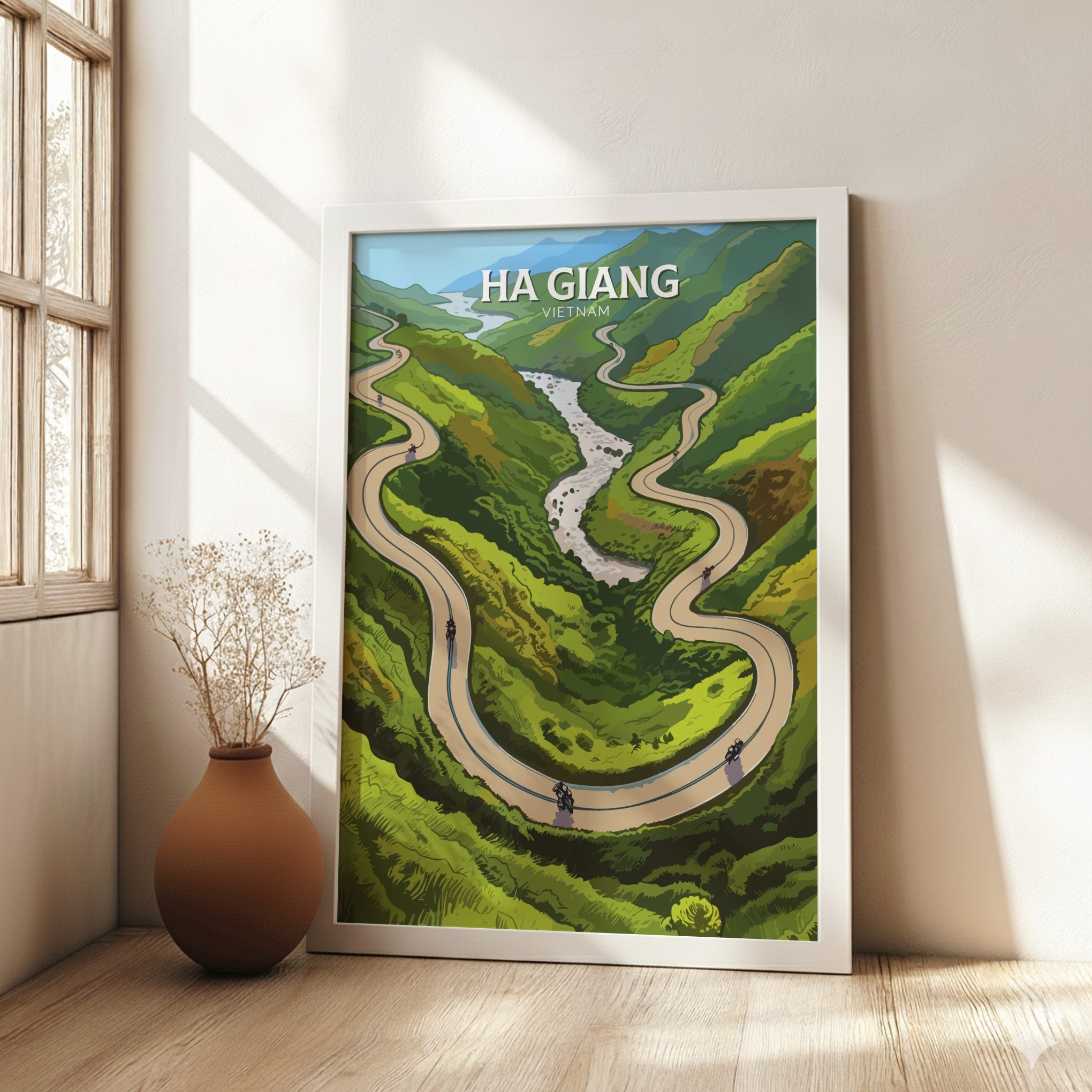 Asian HA GIANG PRINT - HA GIANG LOOP ARTWORK