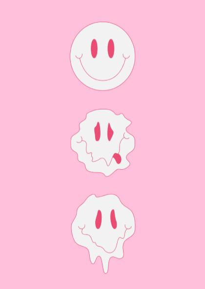 Vibrant Release Modern Art - The Happiness Meltdown Wall Print