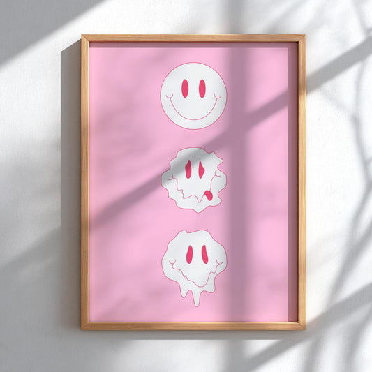 Vibrant Release Modern Art - The Happiness Meltdown Wall Print