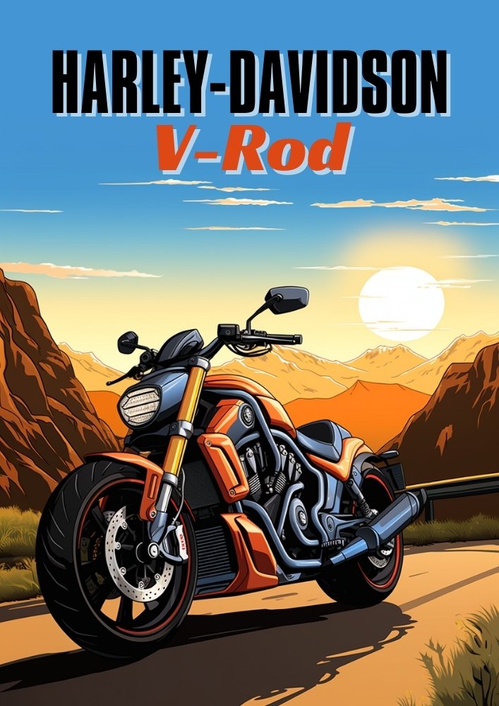 Affiche Harley-Davidson V-Rod