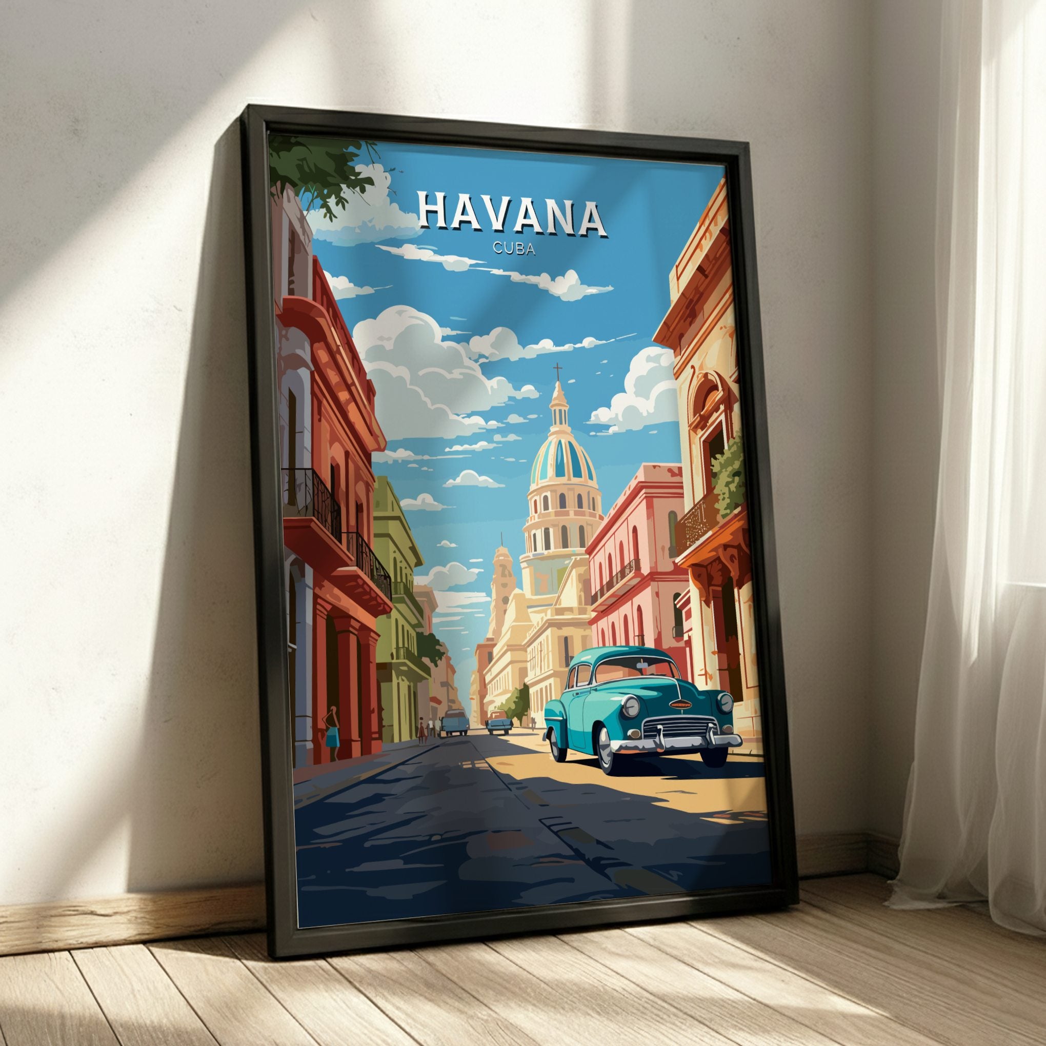 South America HAVANA VINTAGE POSTER - CARIBBEAN CITY ART