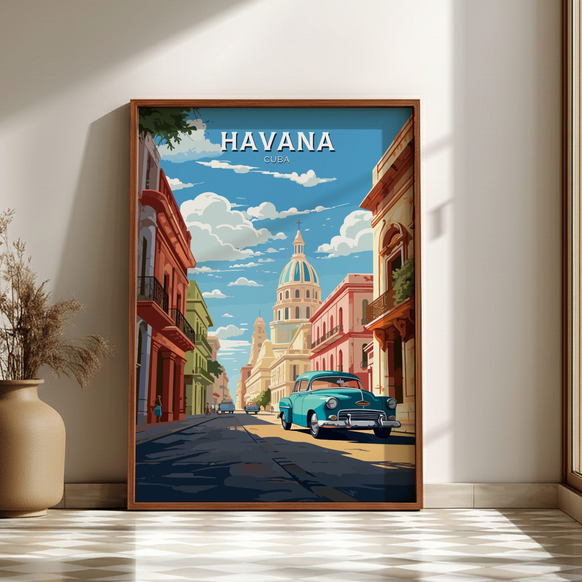 South America HAVANA VINTAGE POSTER - CARIBBEAN CITY ART