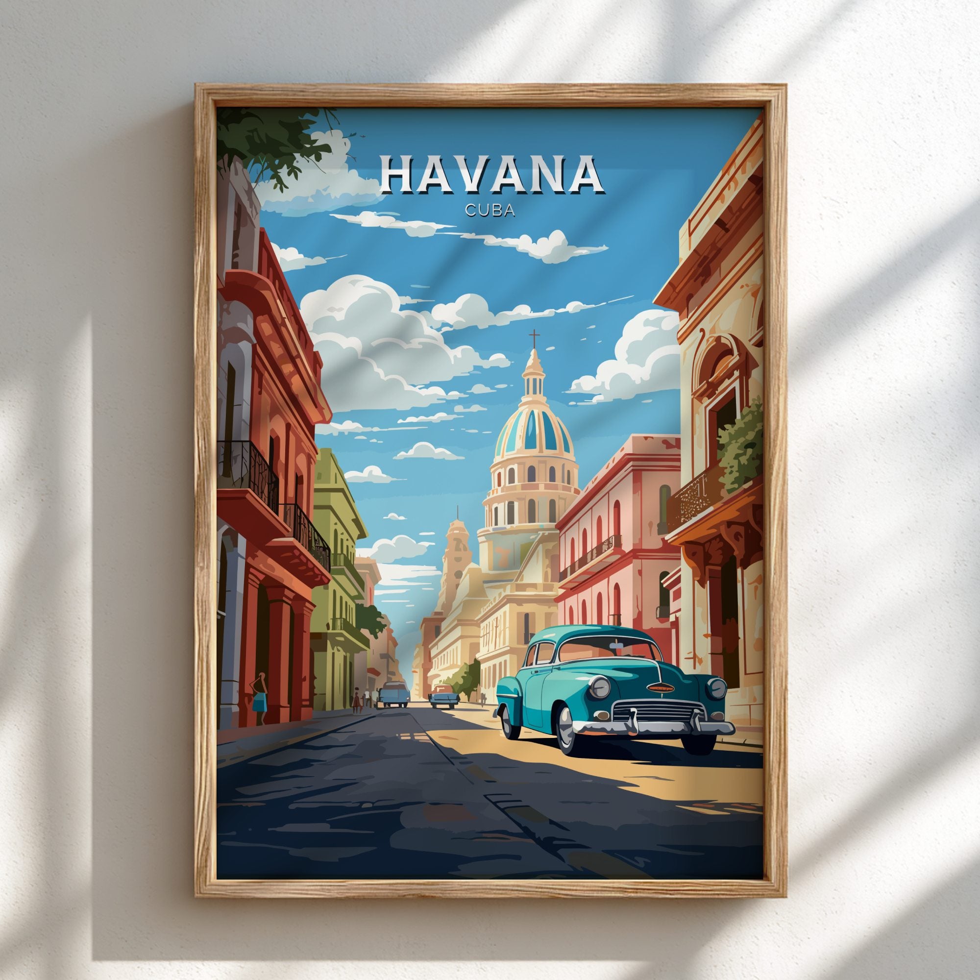 South America HAVANA VINTAGE POSTER - CARIBBEAN CITY ART