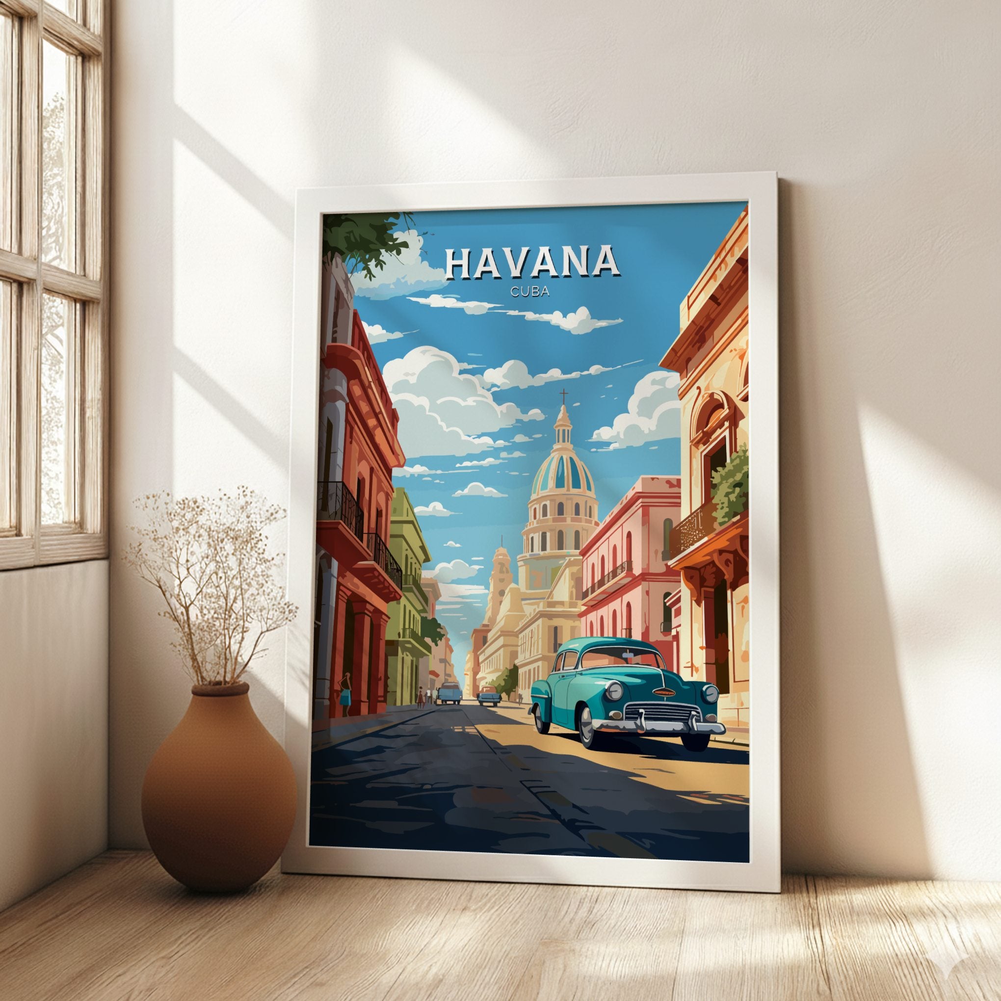 South America HAVANA VINTAGE POSTER - CARIBBEAN CITY ART