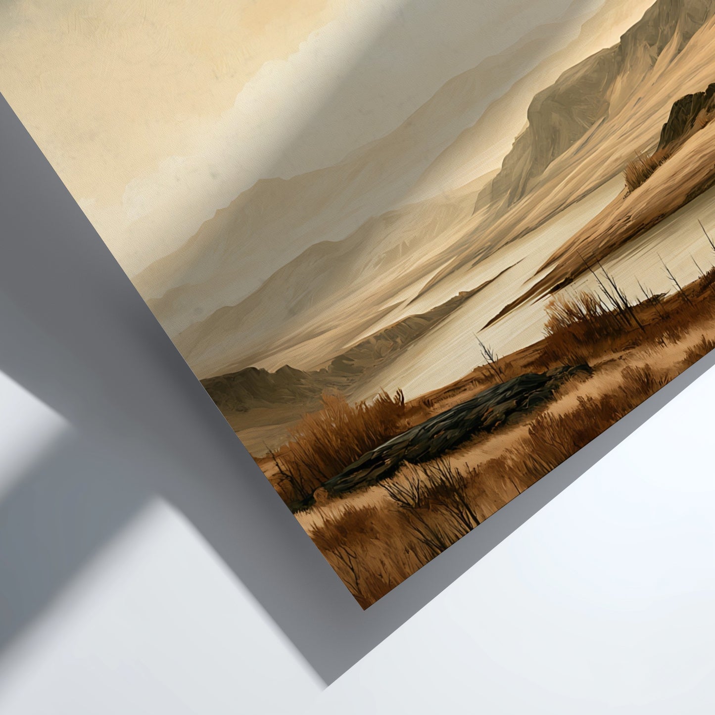 Poster featuring a calm river landscape with the scripture Hebrews 11:1 written above.