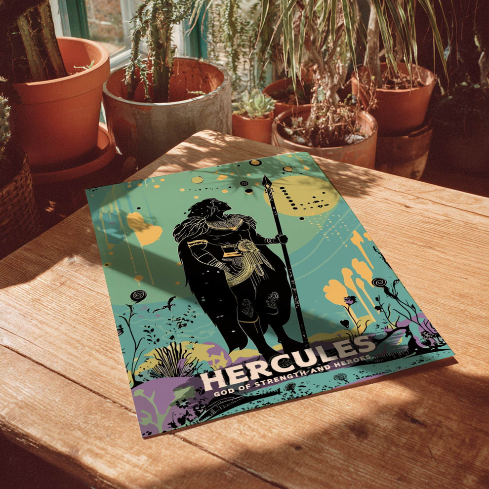Hercules – Hero of Strength Greek Mythology Wall Art Poster – Brighton ...