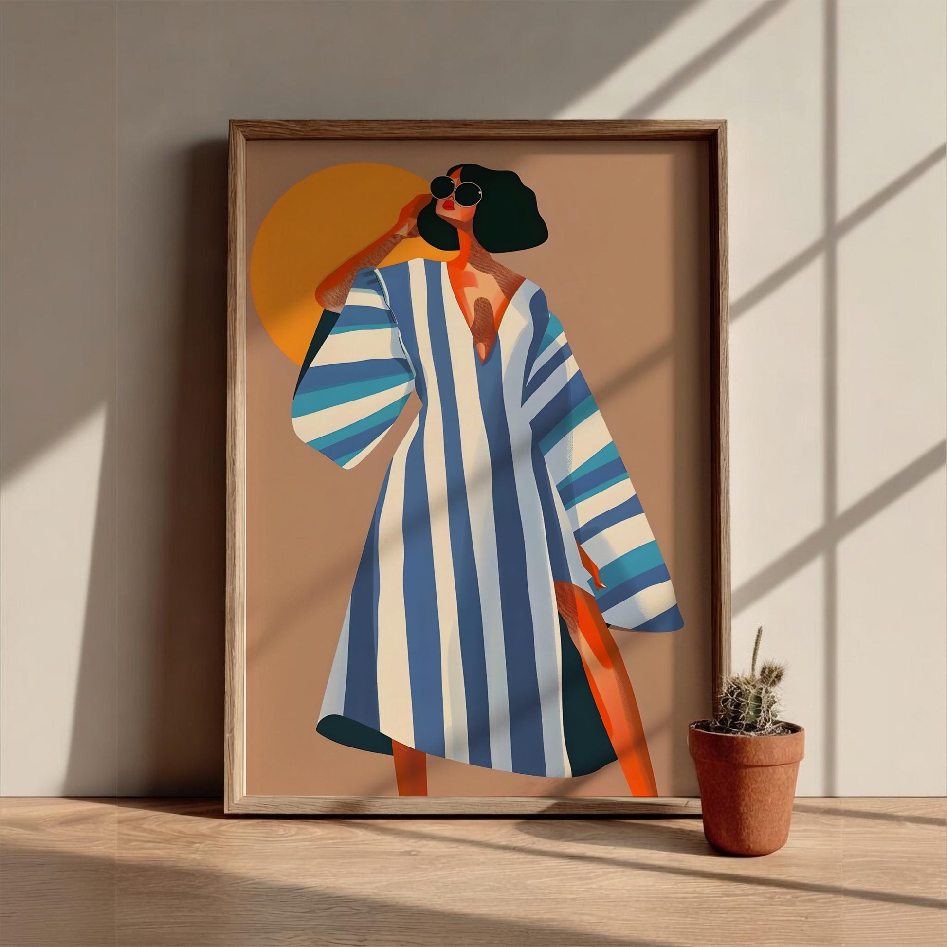 Editorial Summer Modern Art - The High-Fashion Aesthetic Wall Print