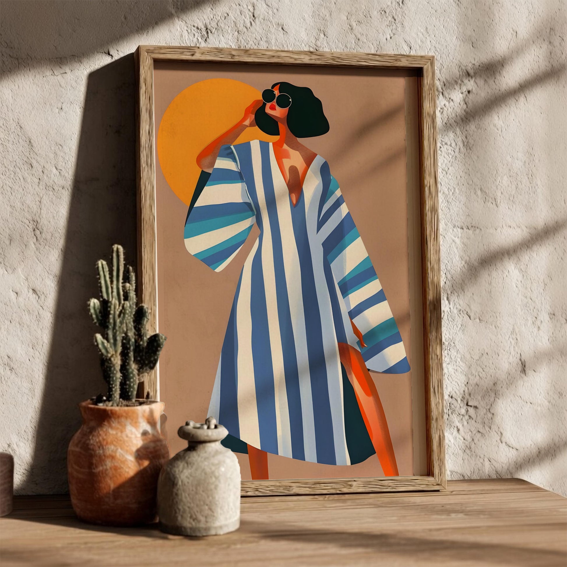 Editorial Summer Modern Art - The High-Fashion Aesthetic Wall Print