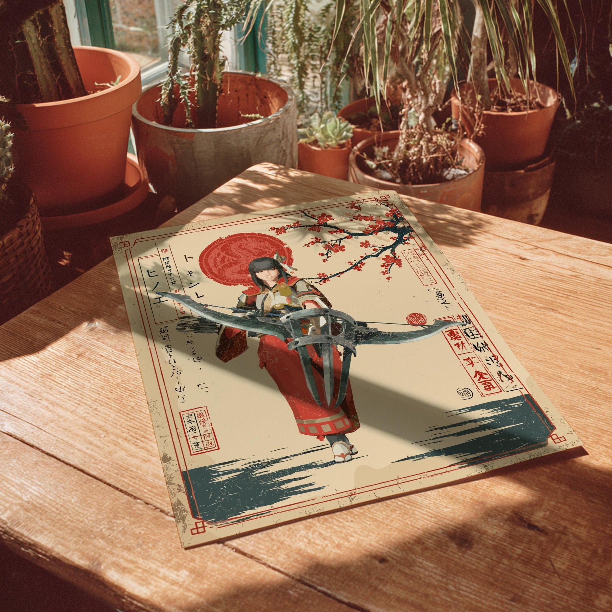 Hinoa the Quest Maiden Poster - Monster Hunter Rise Wall Art