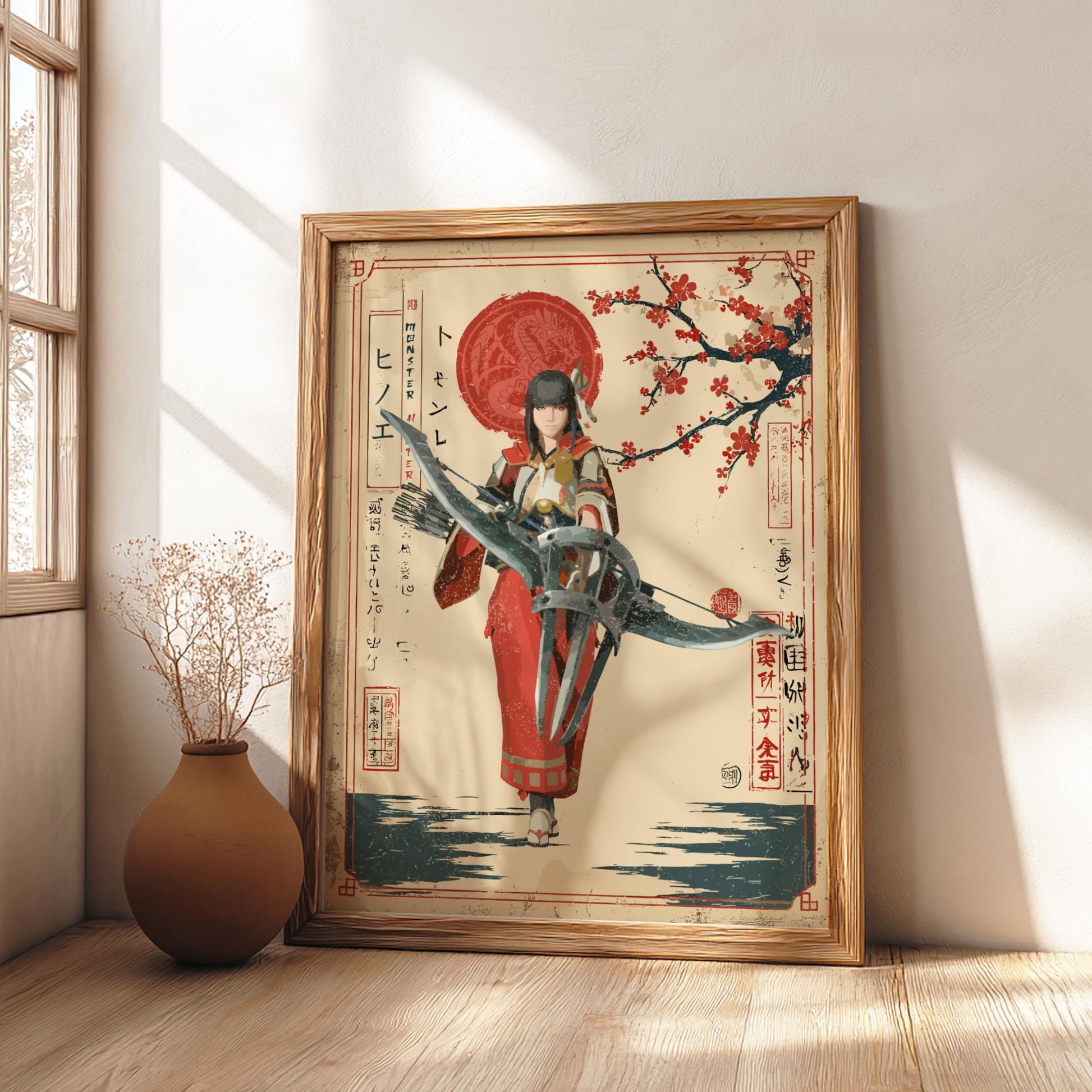 Hinoa the Quest Maiden Poster - Monster Hunter Rise Wall Art