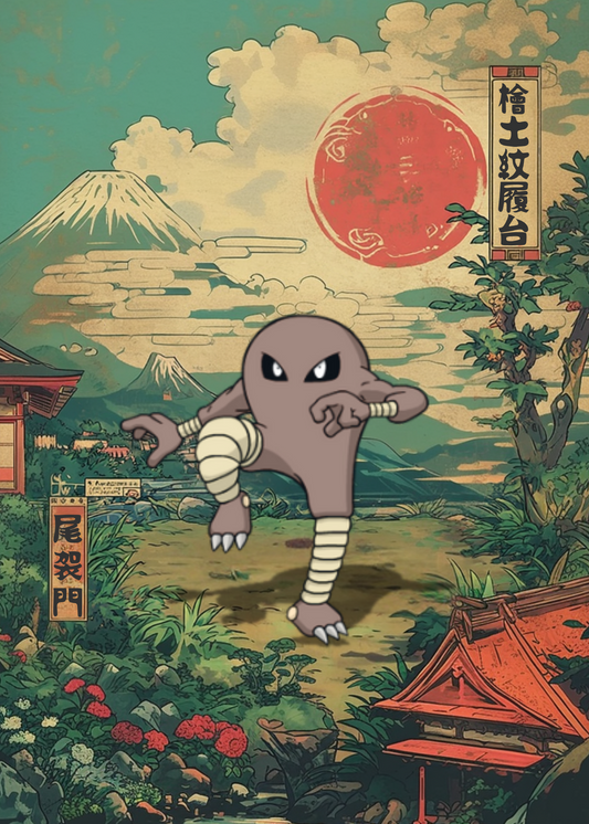 Hitmonlee Pokemon Poster