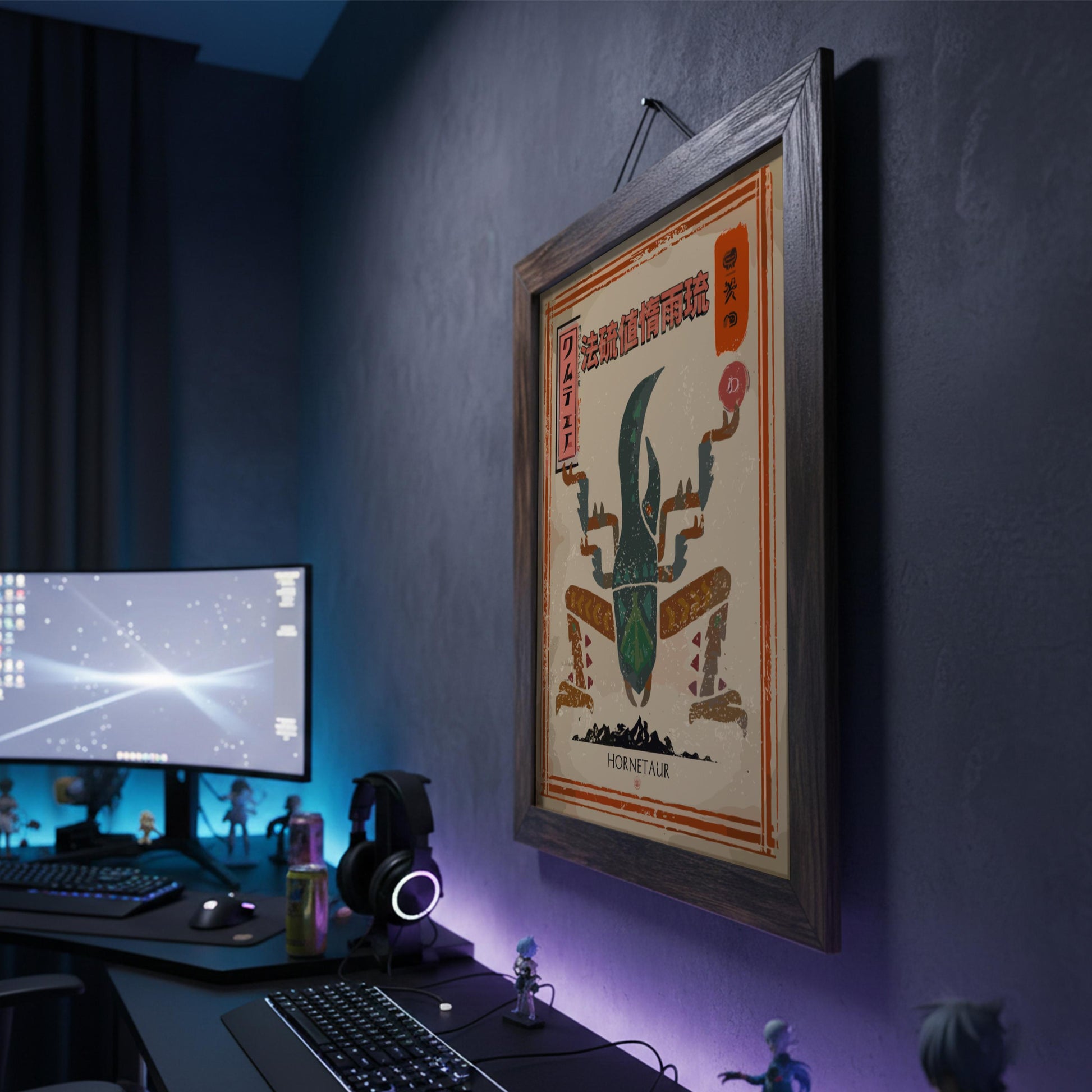 Hornetaur Poster - Monster Hunter Wall Art Print