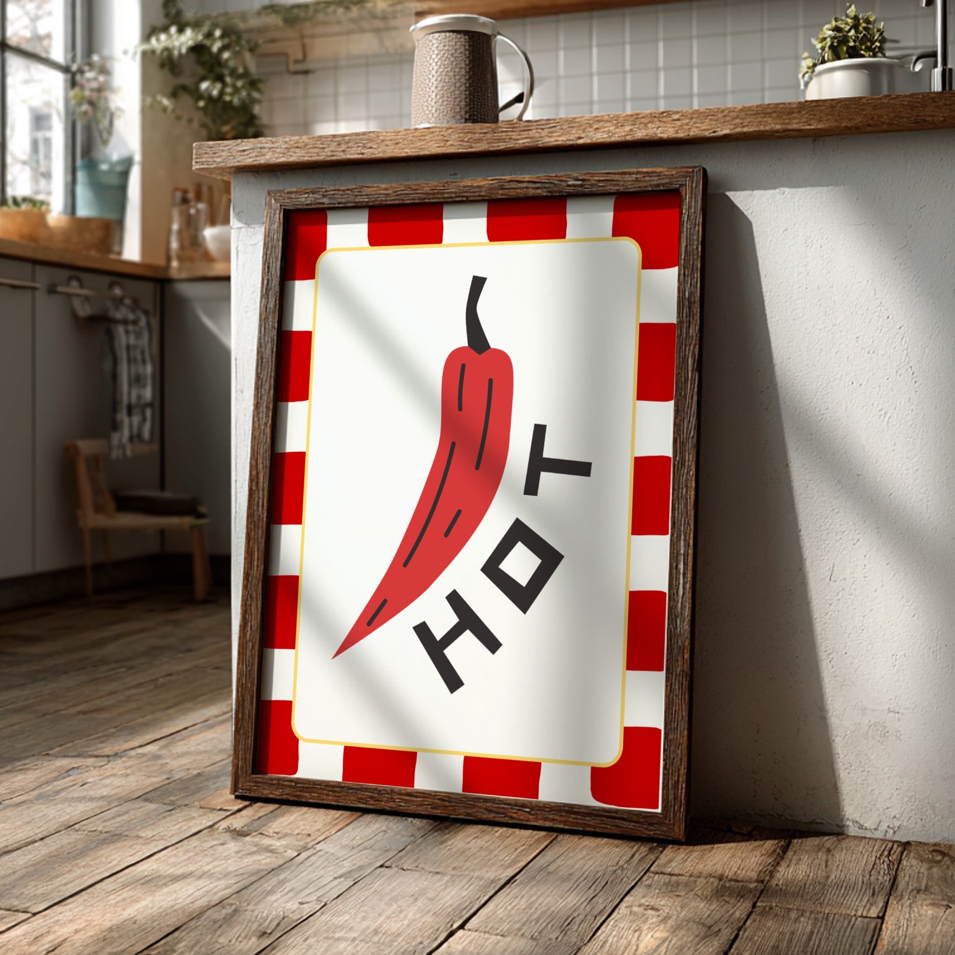 Hot Pepper Poster - Spicy Chili Wall Art Print