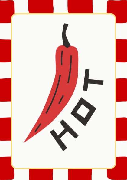 Hot Pepper Poster - Spicy Chili Wall Art Print