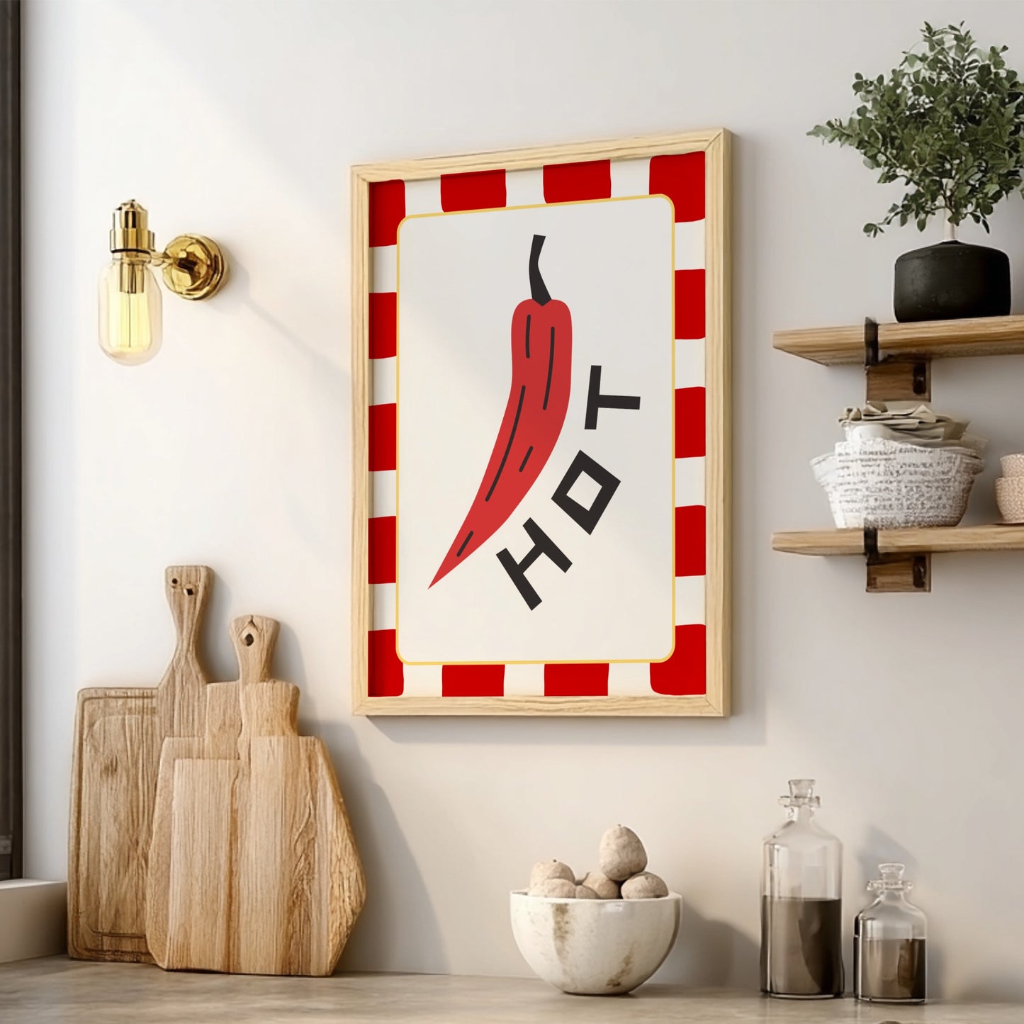 Hot Pepper Poster - Spicy Chili Wall Art Print