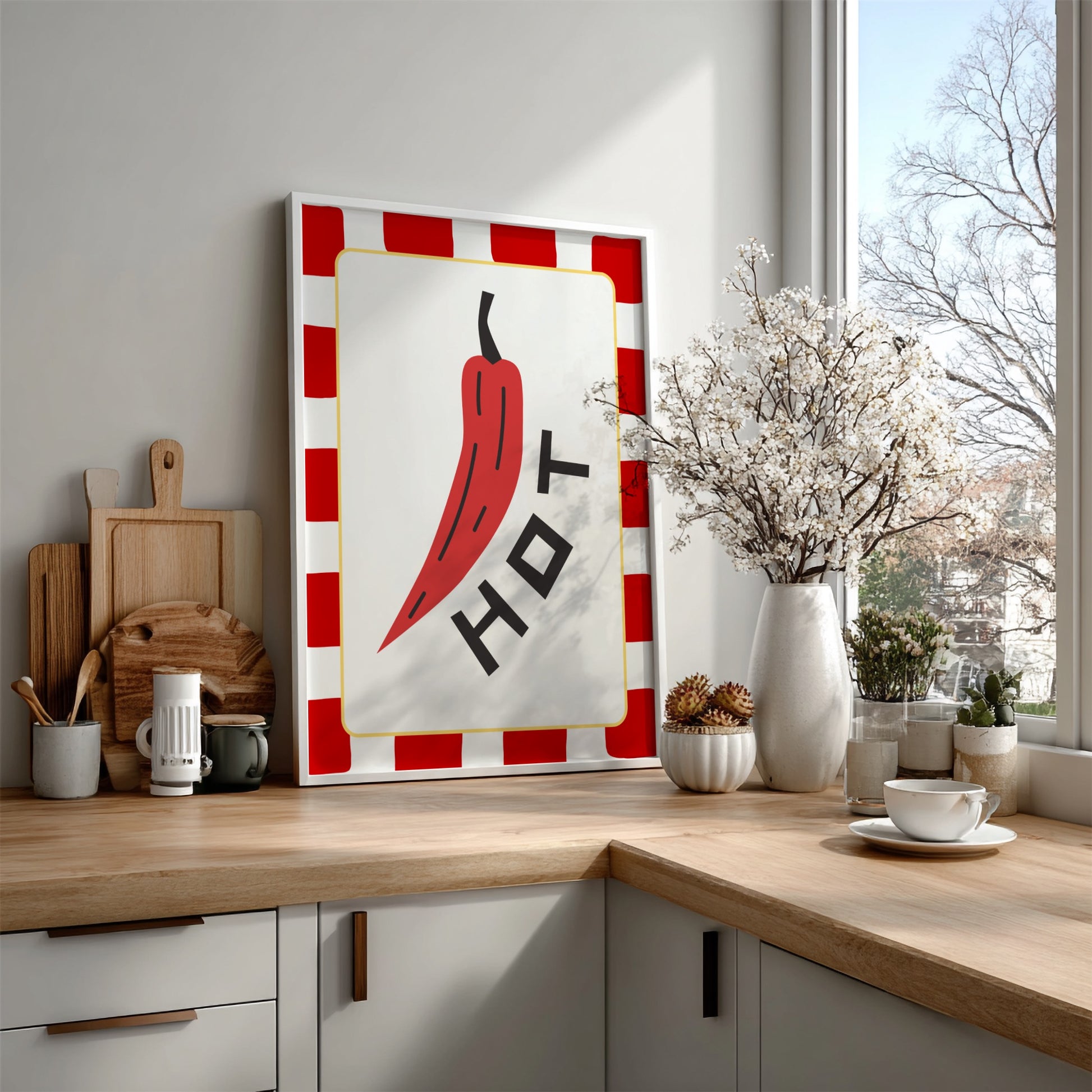 Hot Pepper Poster - Spicy Chili Wall Art Print