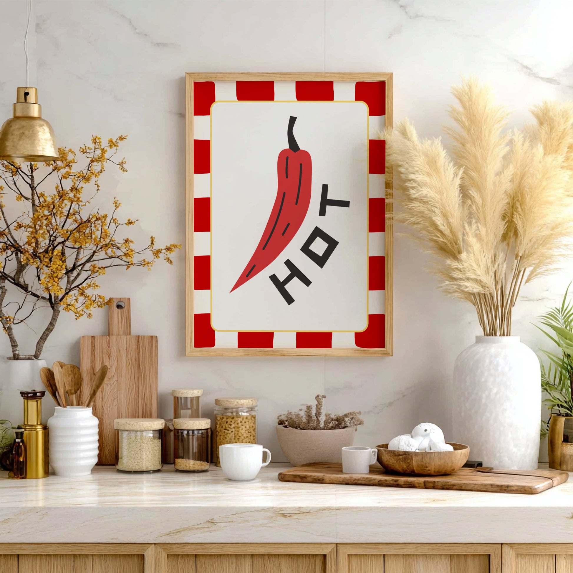 Hot Pepper Poster - Spicy Chili Wall Art Print