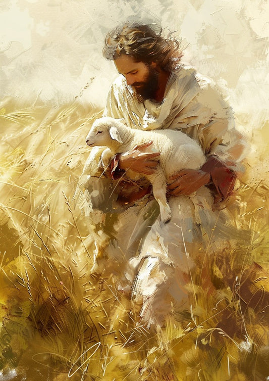 I will give you rest - Jesus Christ Drawing Illustration, Christian Religion, LDS Art