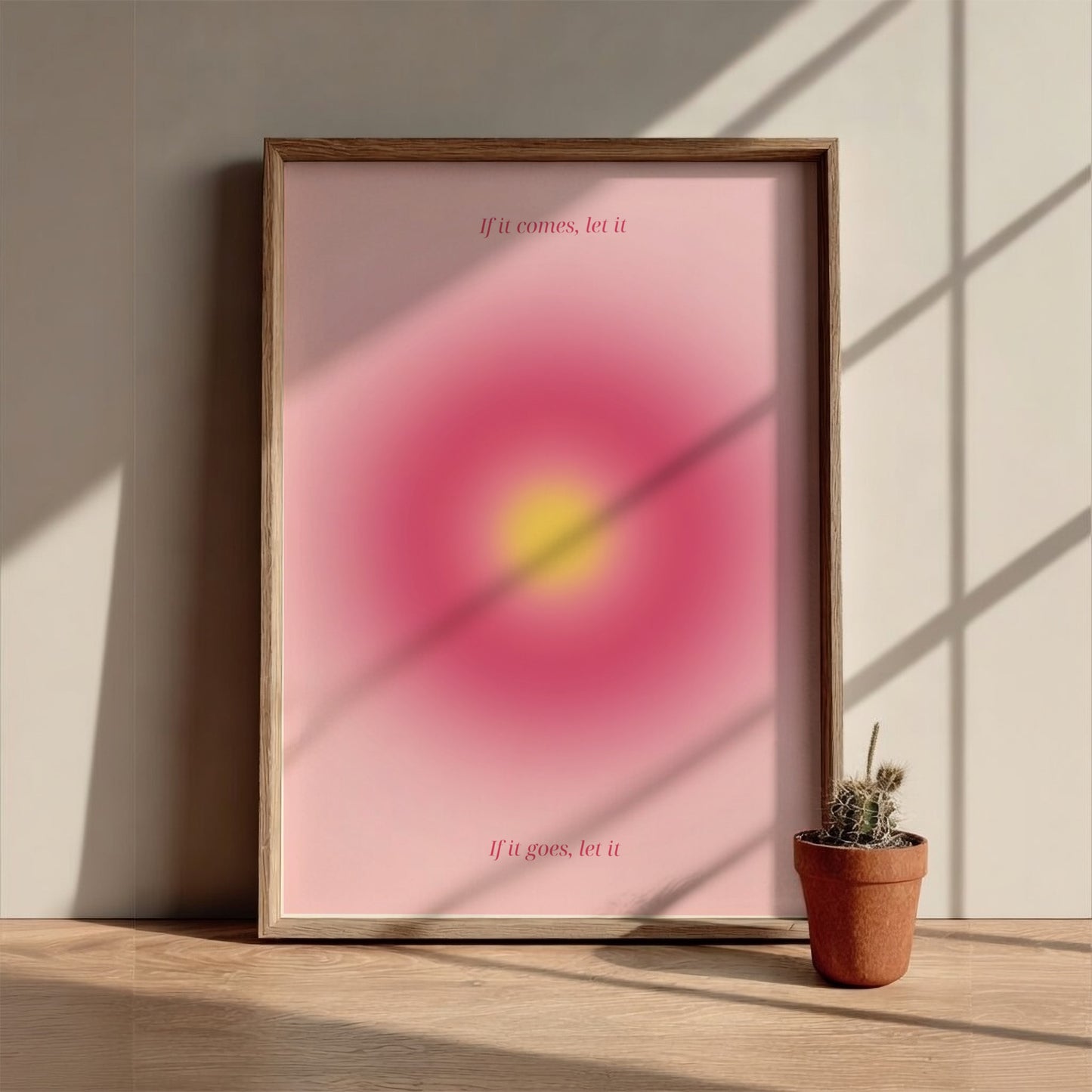 If It Comes, Let It: Modern Minimalist Zen Wall Art