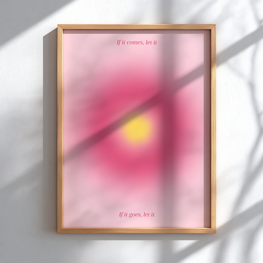 If It Comes, Let It: Modern Minimalist Zen Wall Art
