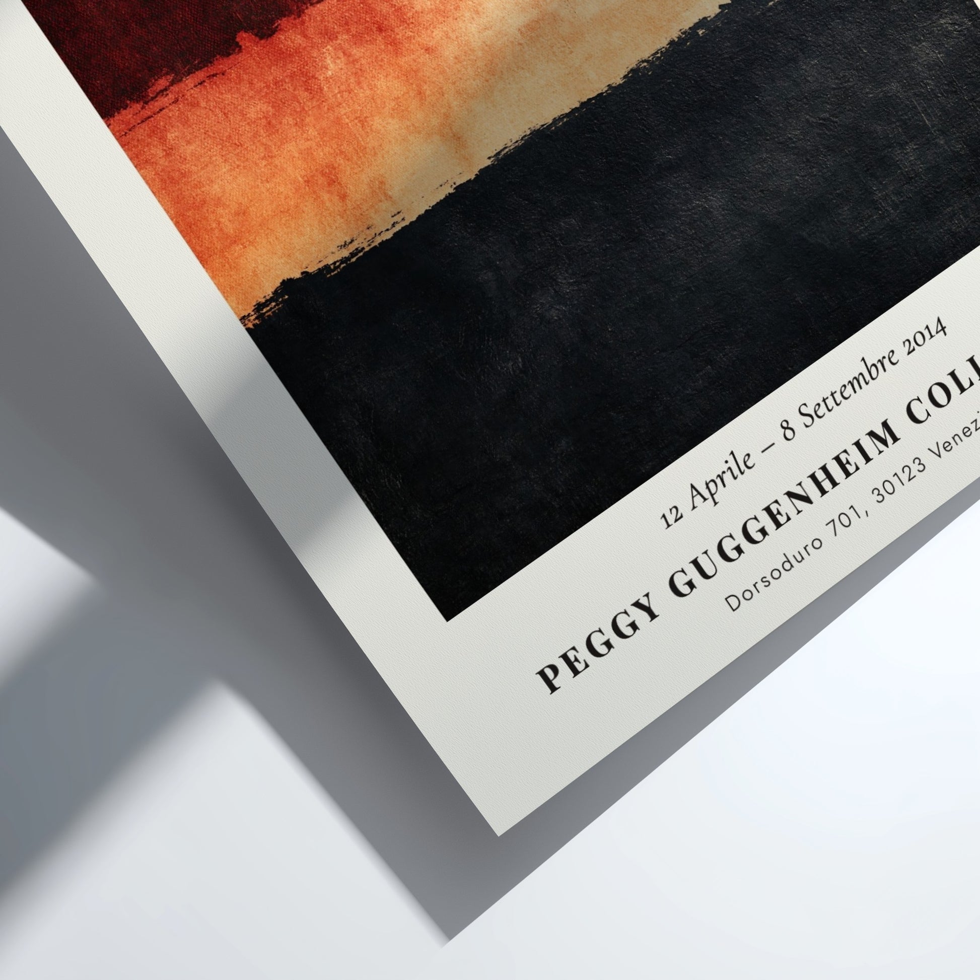 Wall art poster featuring Mark Rothko exhibition design titled Il Colore Come Dramma