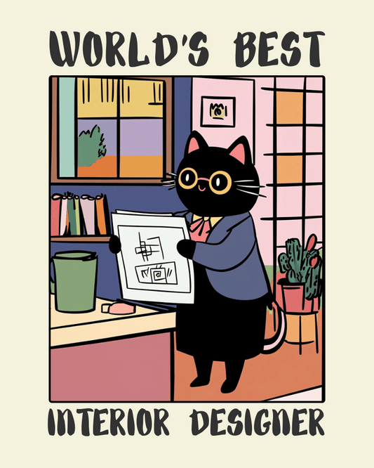 World's Best Interior Designer Poster - Awesome Interior Designer Gift