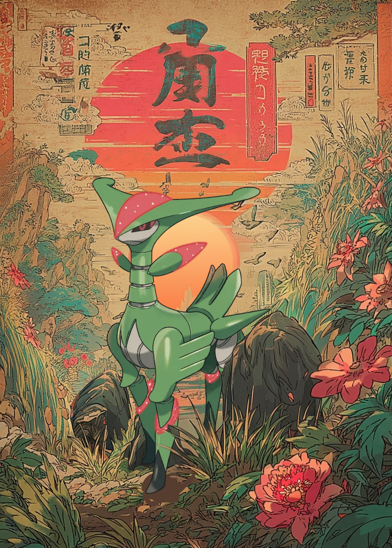 Iron Leaves Pokemon Poster