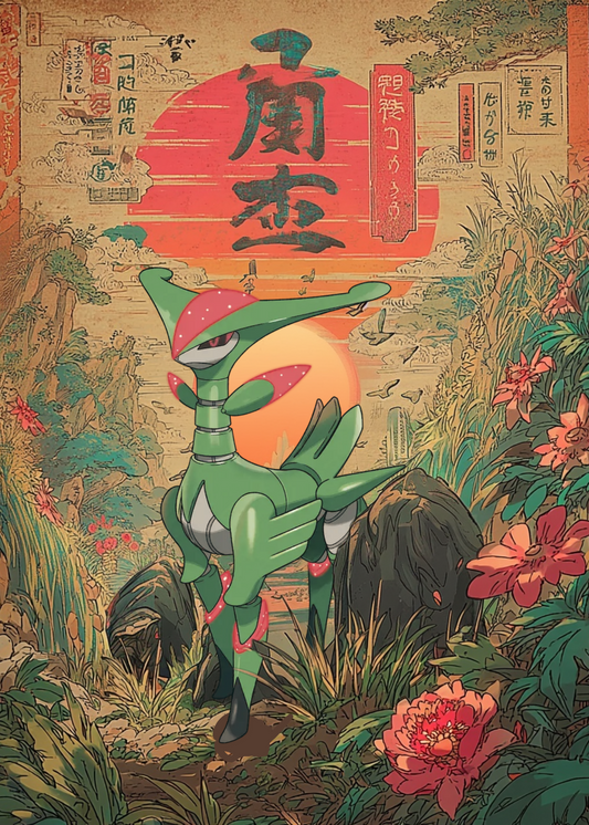 Iron Leaves Pokemon Poster