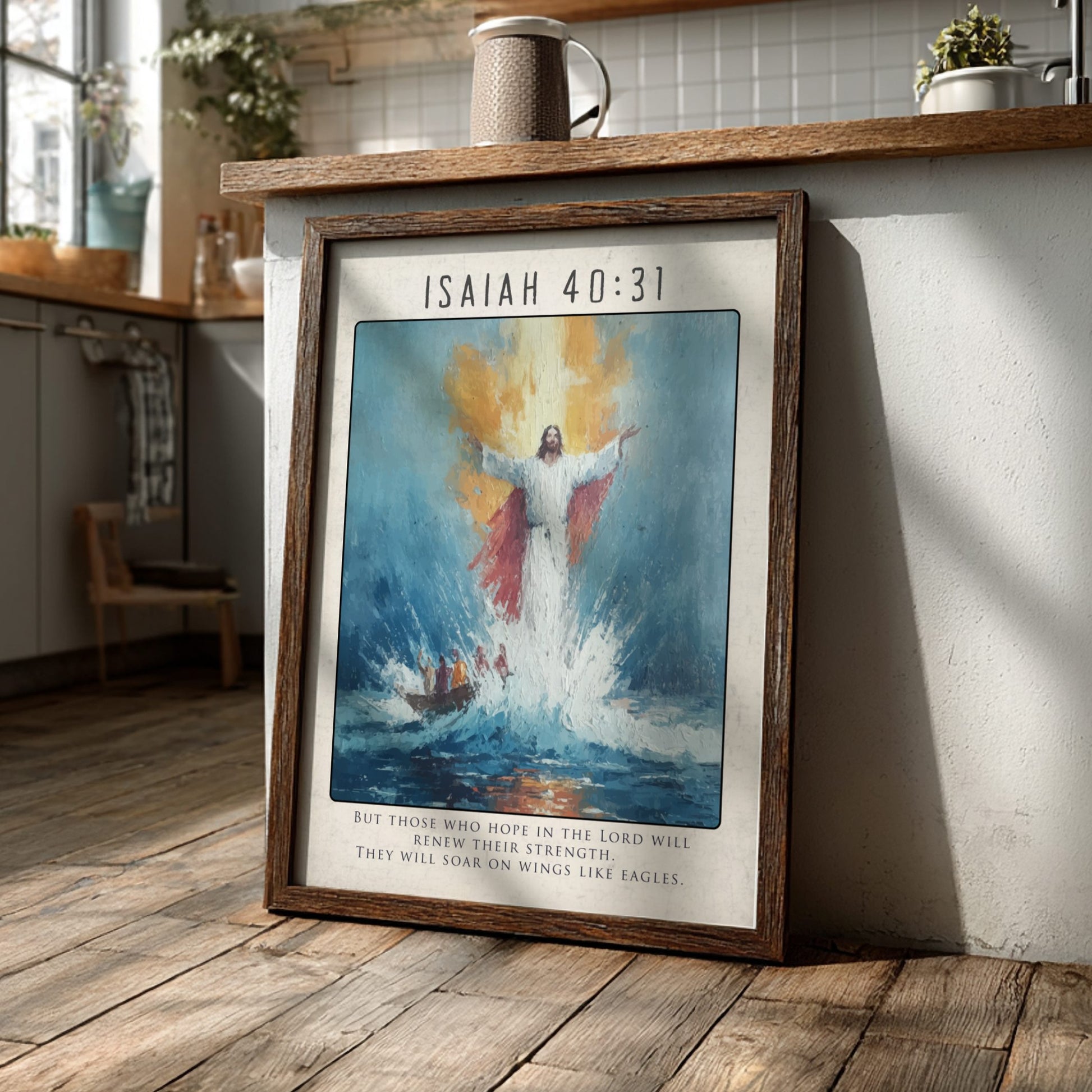 Isaiah 40:31 Bible Verse Print - Christian Wall Art